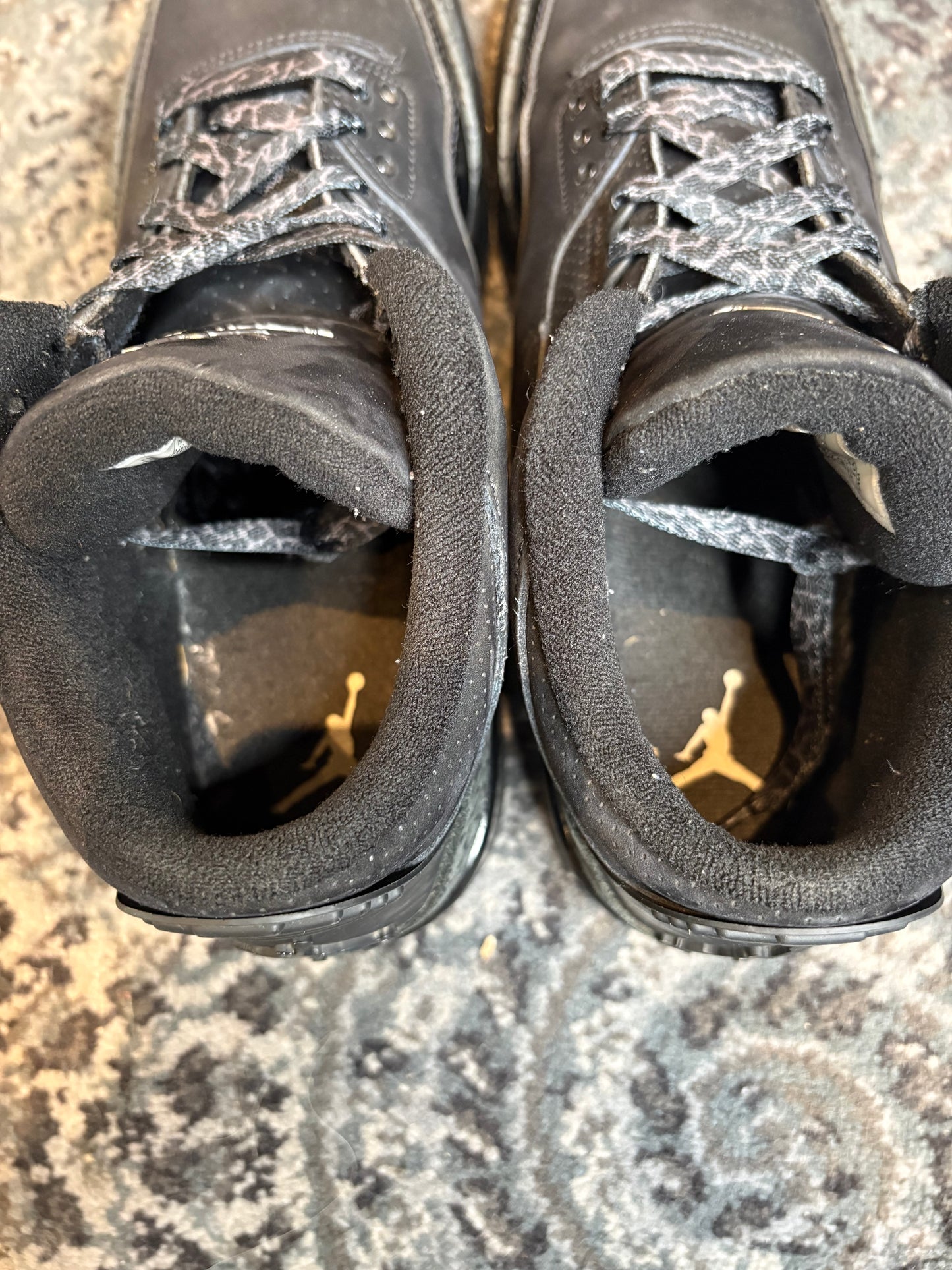 Jordan 3 Retro “Black Cats” Po Nb Size 10.5