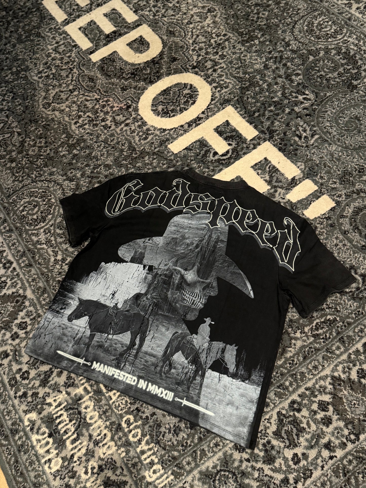 Godspeed Cowboy Black Tee DS