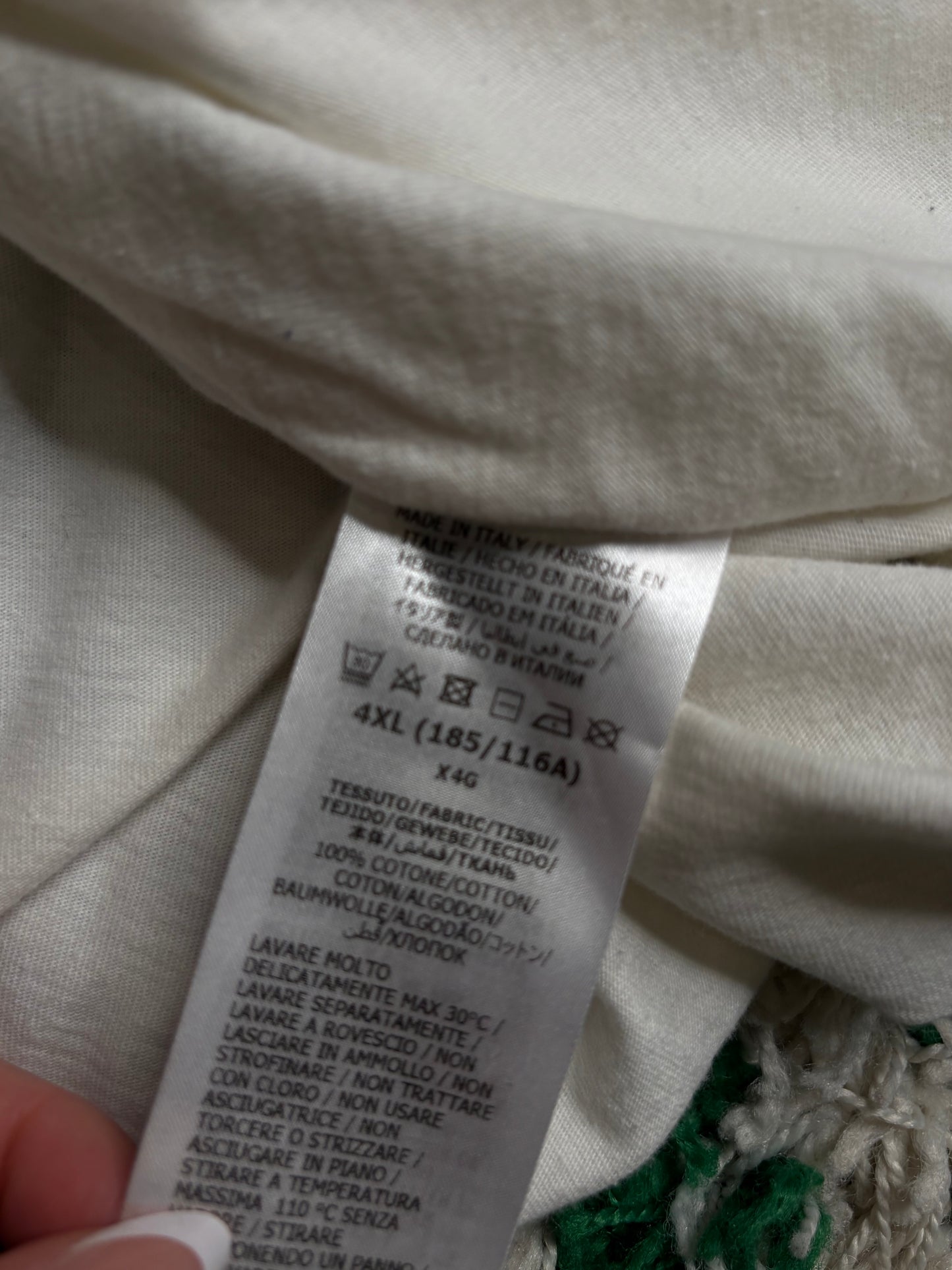 Gucci Logo Tee White Size 4XL