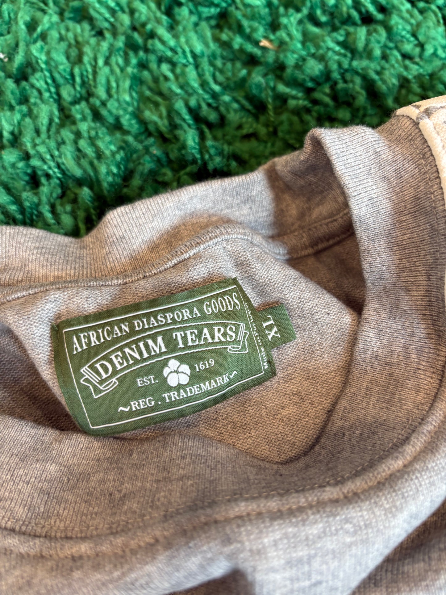 Denim Tears Wreath Long Sleeve Gray Size XL