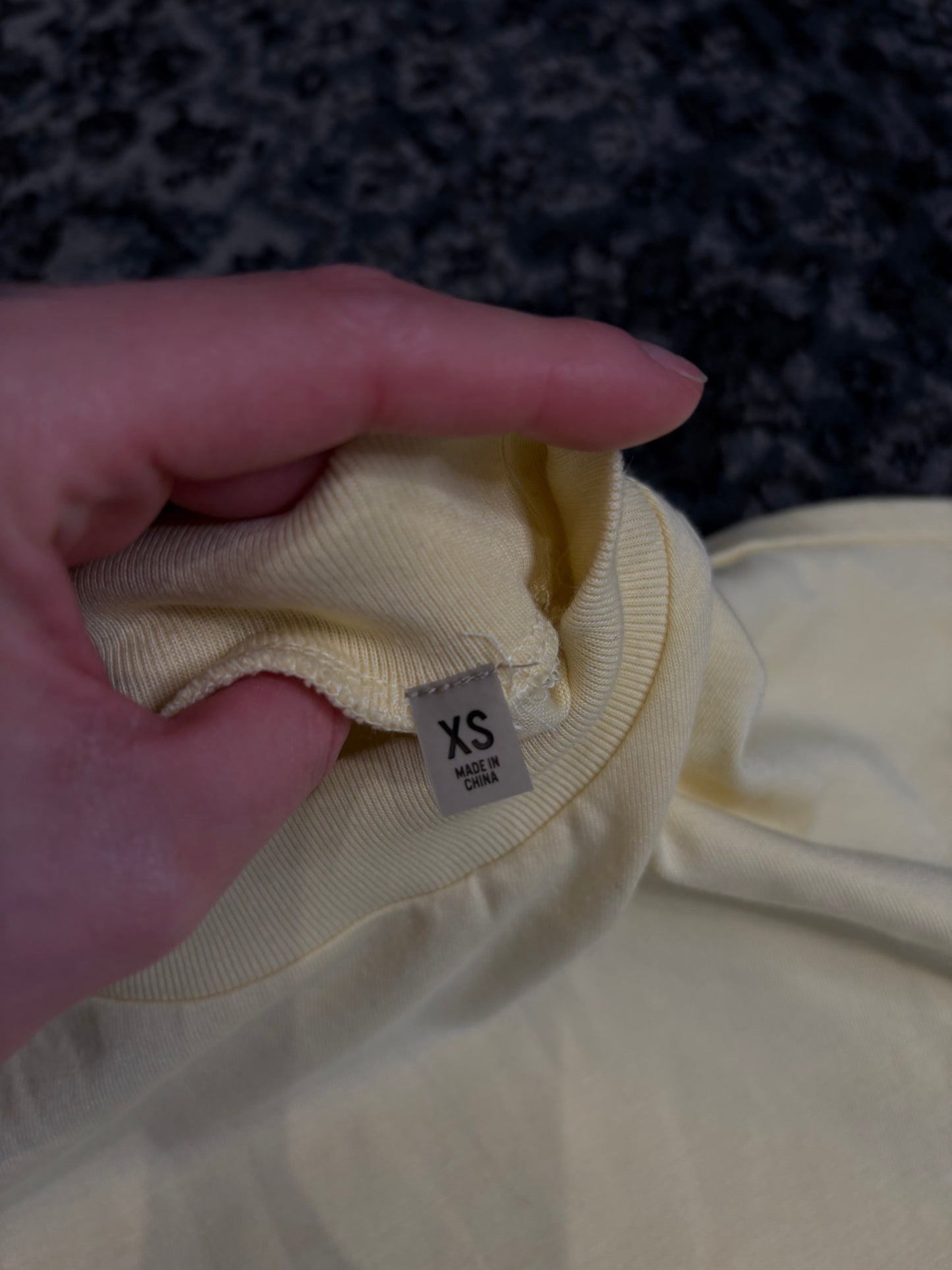 Essentials FOG Canary Tee DS Size XS