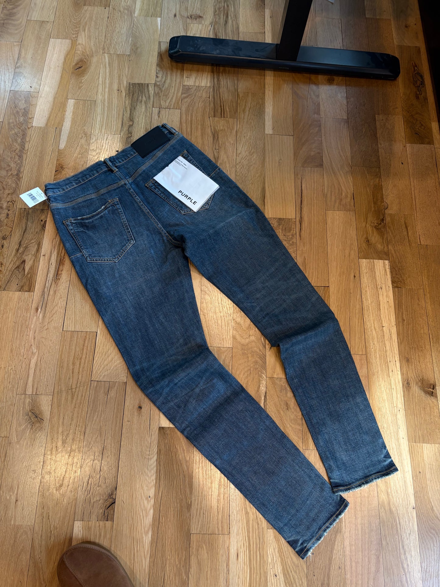 Purple Jeans Skinny Coated Dark Indigo DS