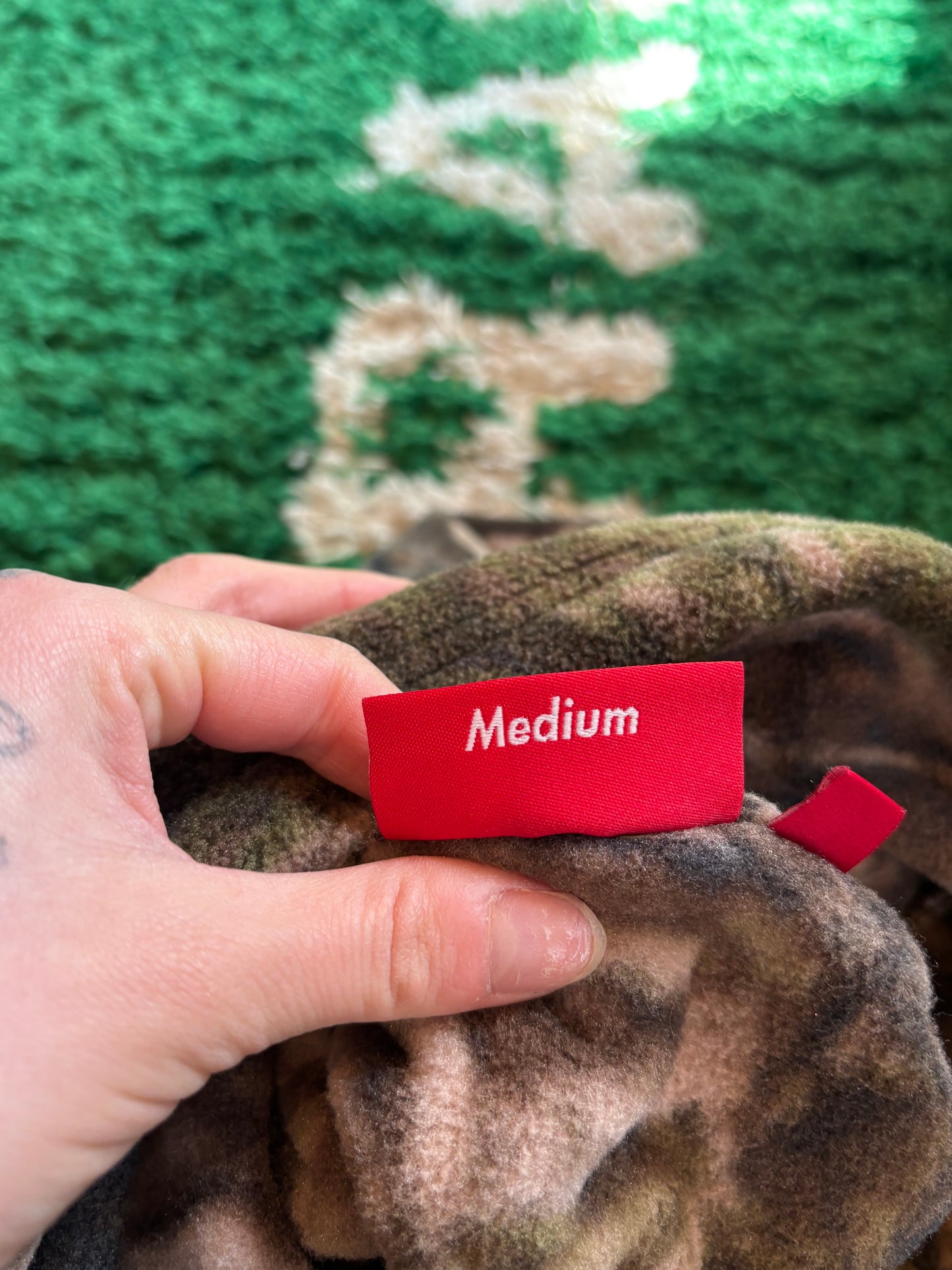Supreme Camo Quarter Zip Size Medium