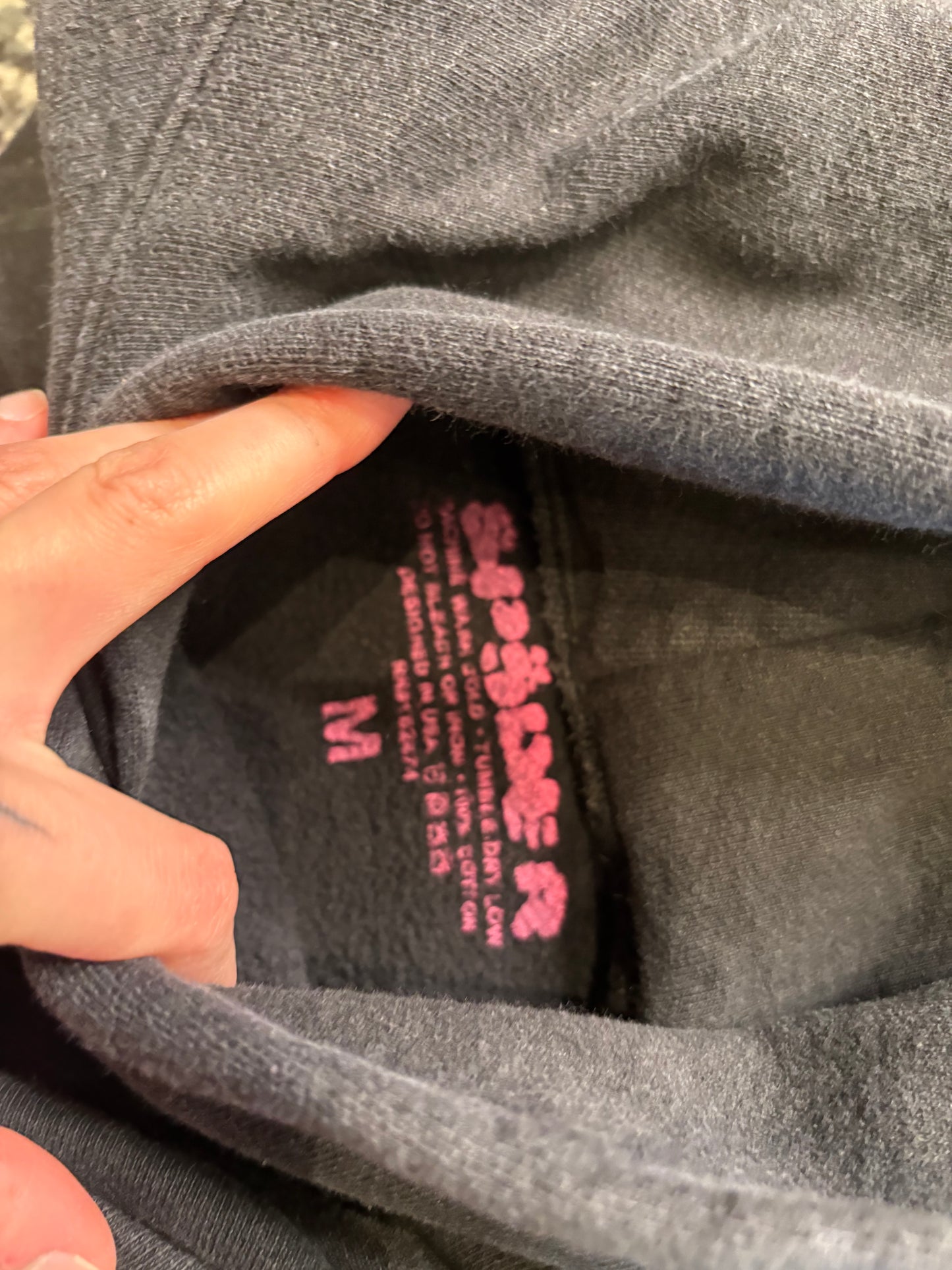 Sp5der Hoodie Black/Pink Size Medium