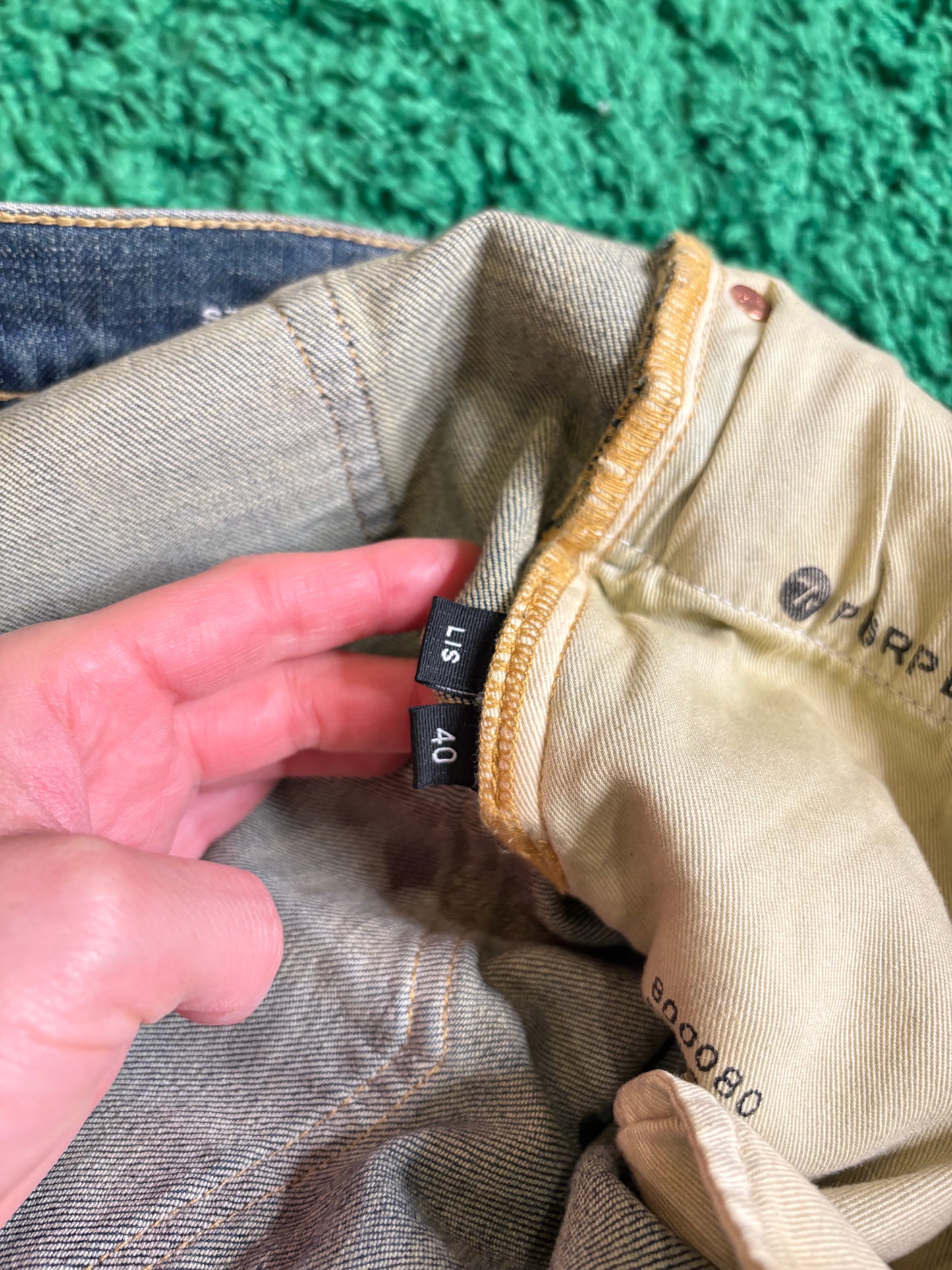 Purple Jeans Light Wash Size 40