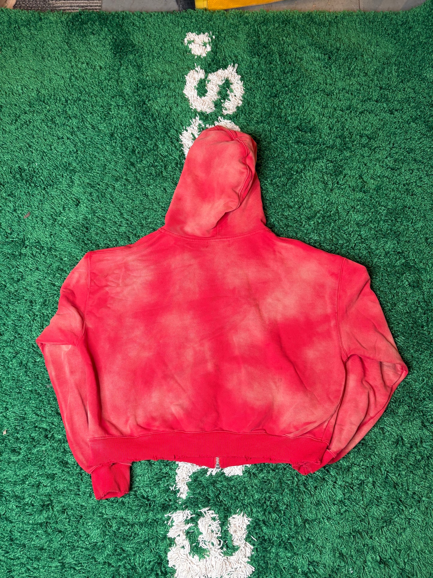 Vale Zip Hoodie Red Size Large