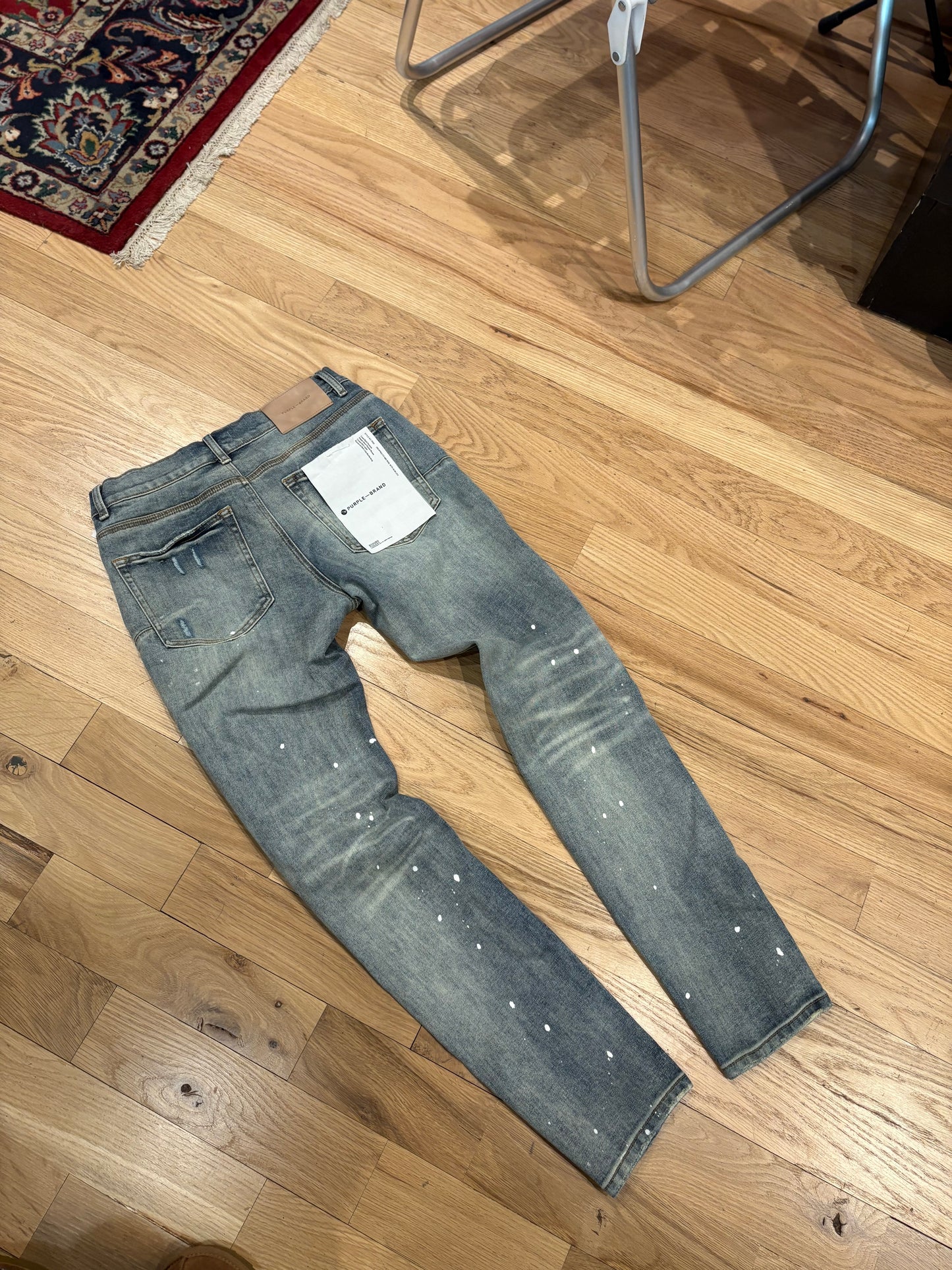 Purple Jeans Blue Distressed Size 29