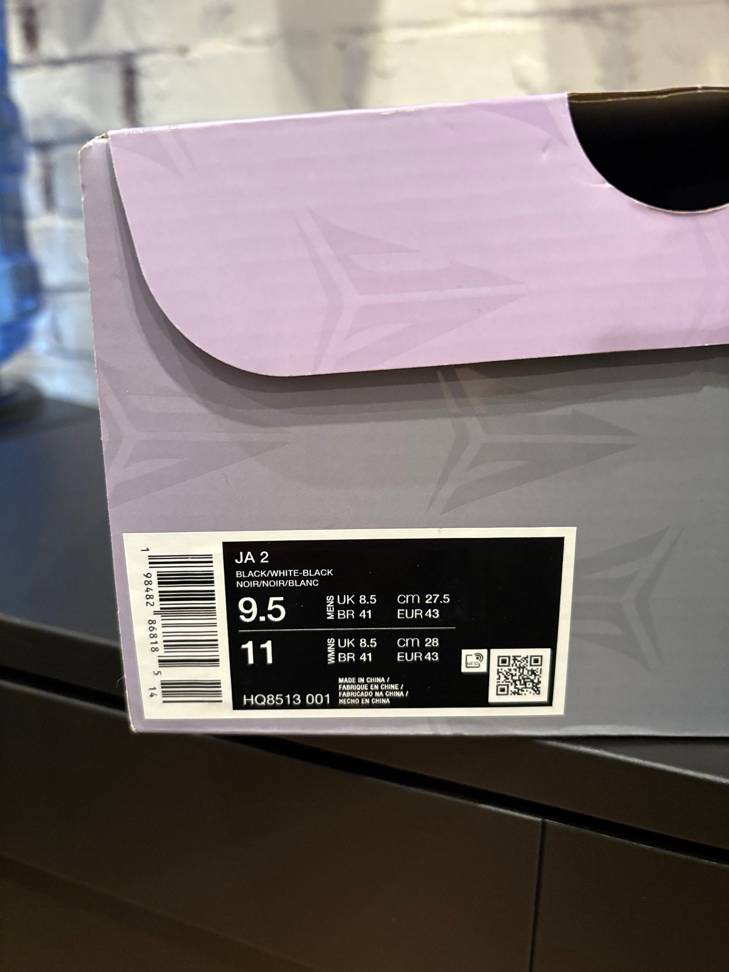 Nike Ja 2 TB Black/White DS OG Size 9.5