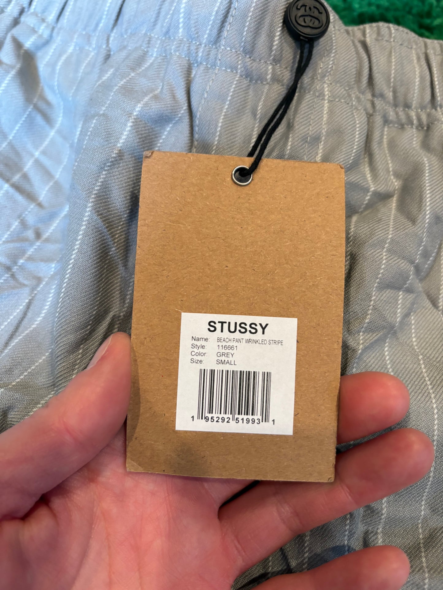 Stussy Wrinkle Pants Gray Size Small