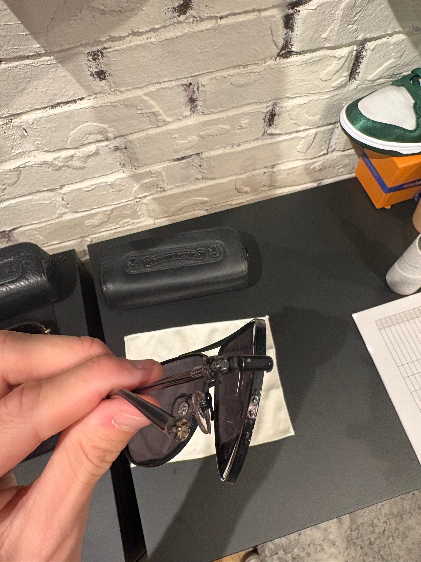 Chrome Hearts Black Sunglasses