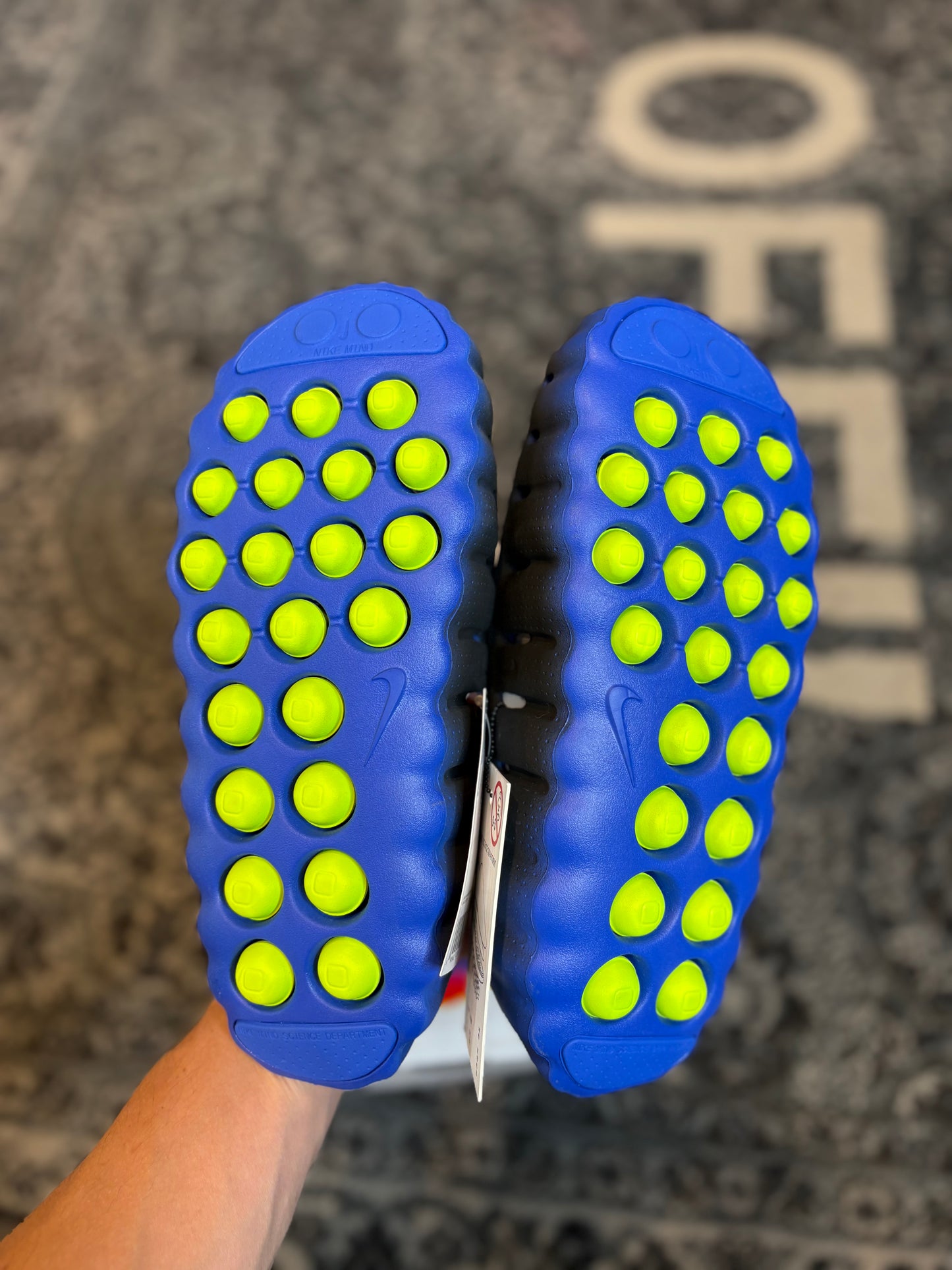 Nike Mind 001 Flyknit Slide Royal Black DS OG