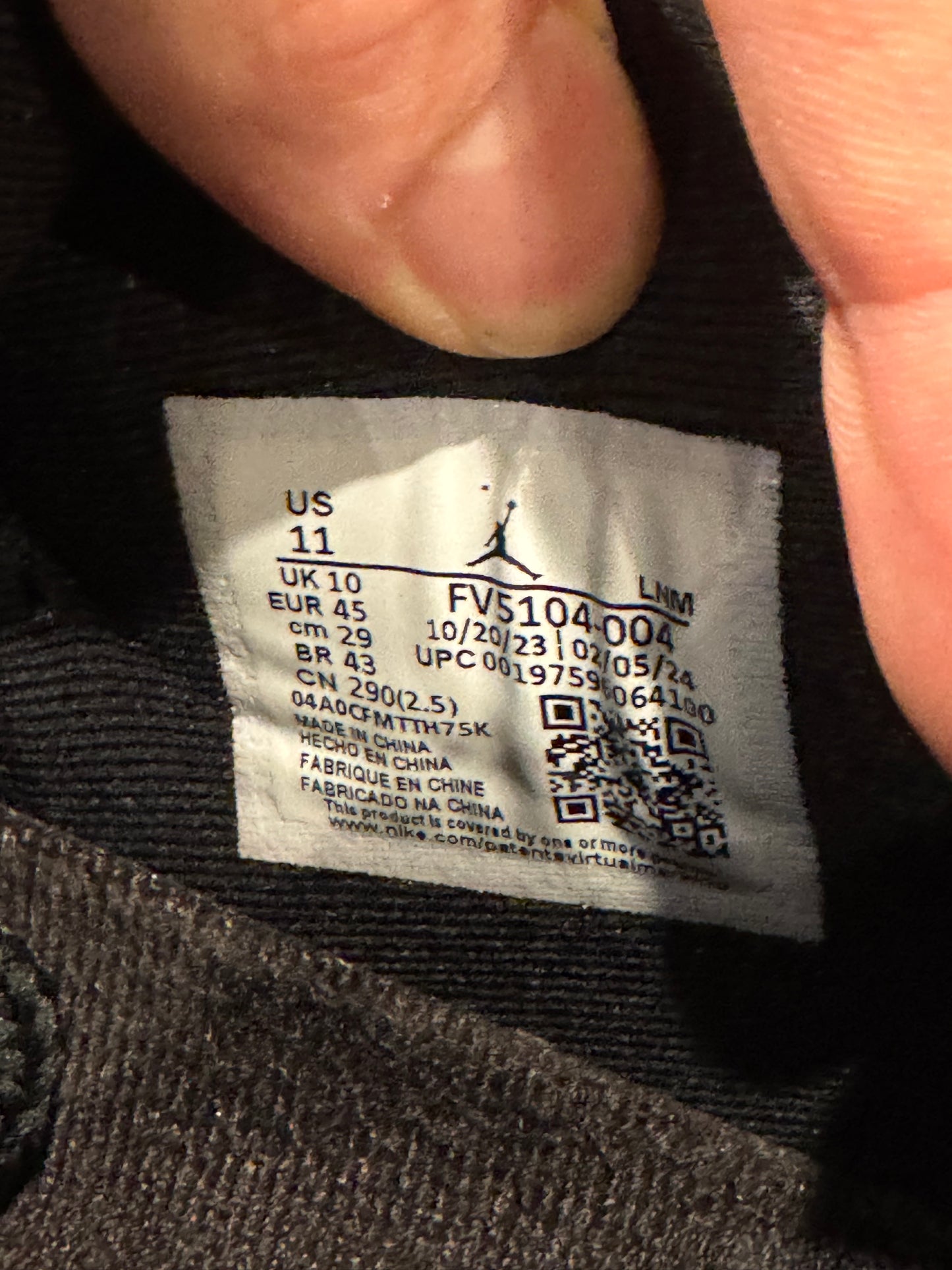 Jordan 11 Low ‘Space Jam’ Size 11 PO OG