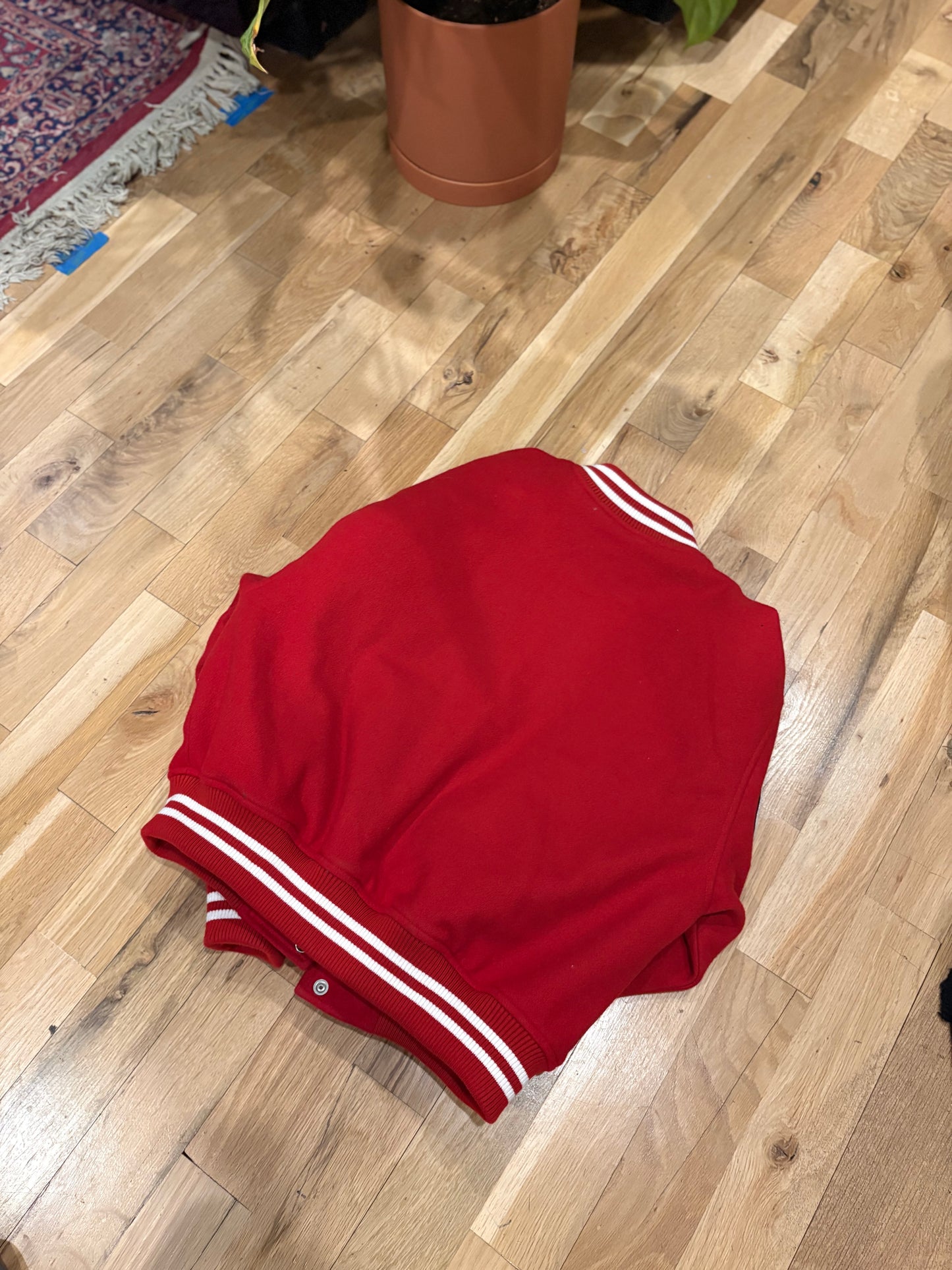 Supreme Varsity Jacket Red Size Small