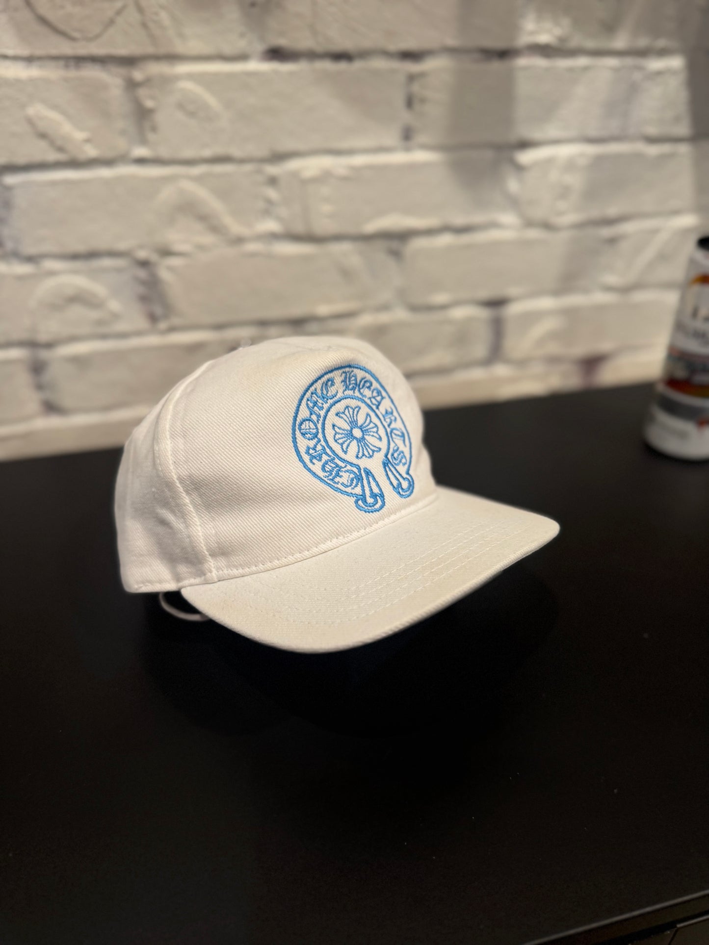Chrome Hearts Trucker Hat ‘Horse Shoe Logo’ White/Blue PO
