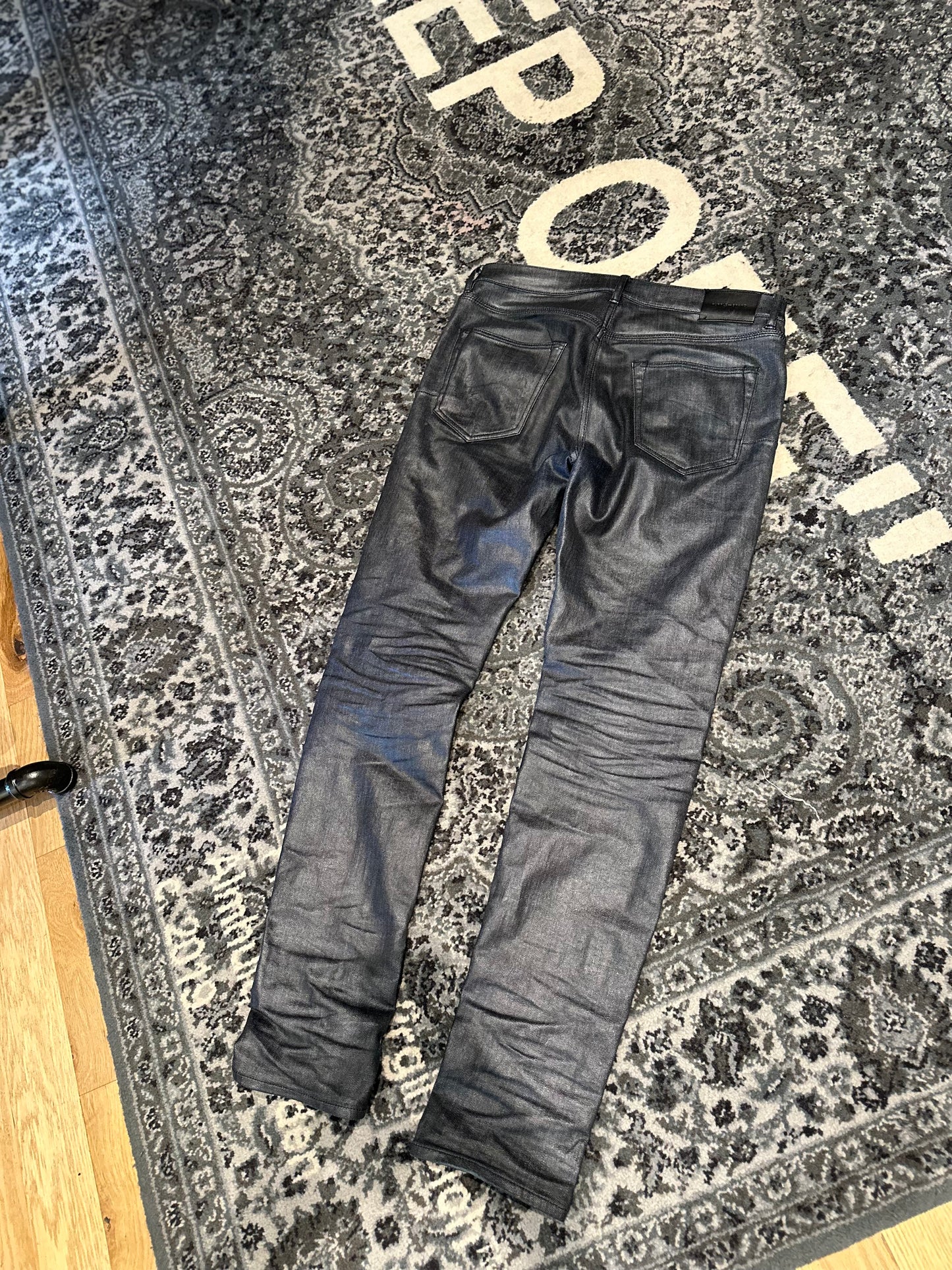 Purple Brand Waxed Jeans Size 33