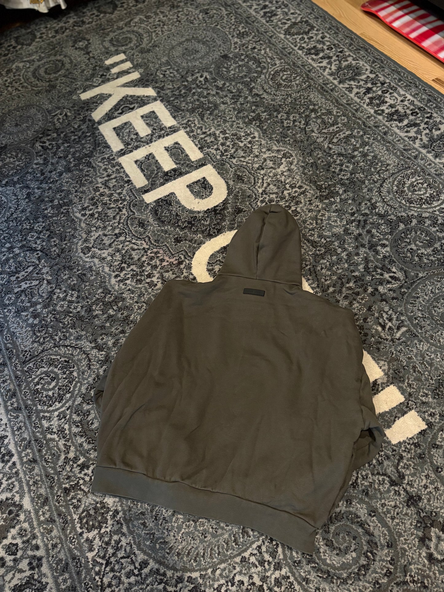 FOG Essentials Hoodie Olive Size Large