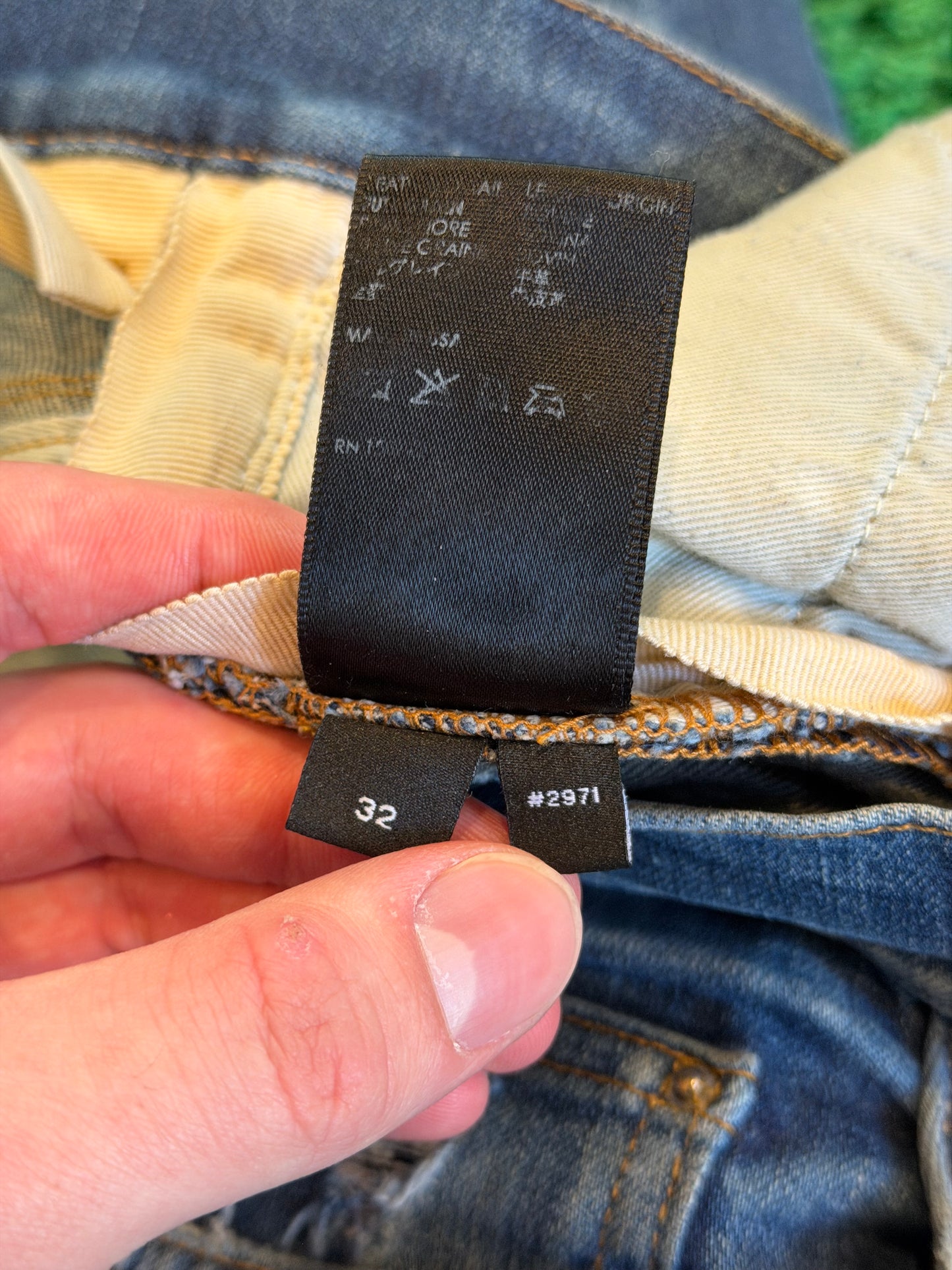 Amiri Jeans Distressed Black Patches Size 32