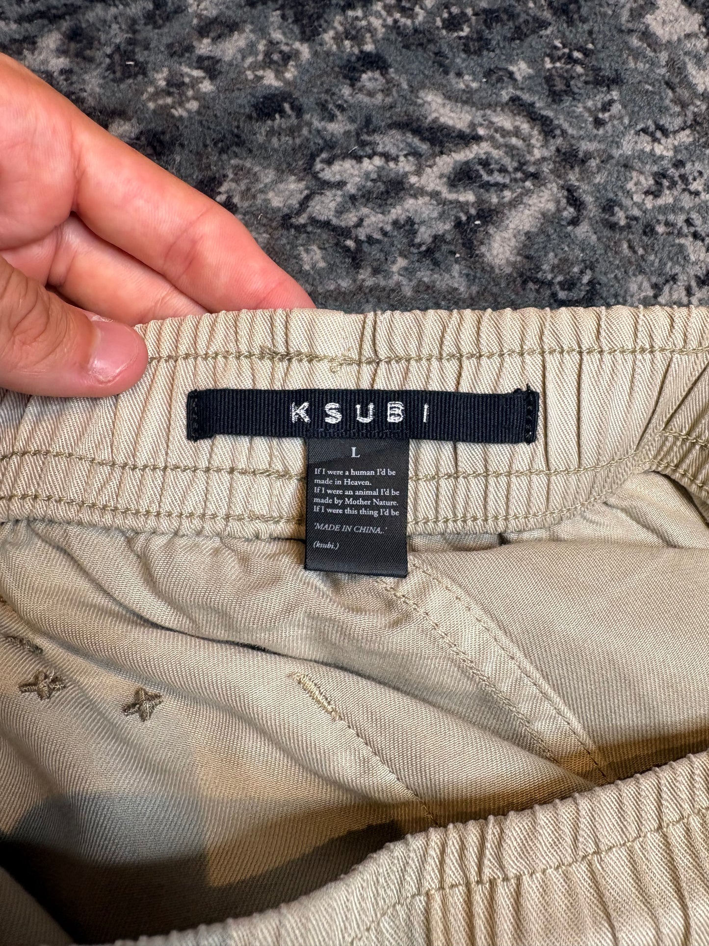 Ksubi Cream Shorts Size L