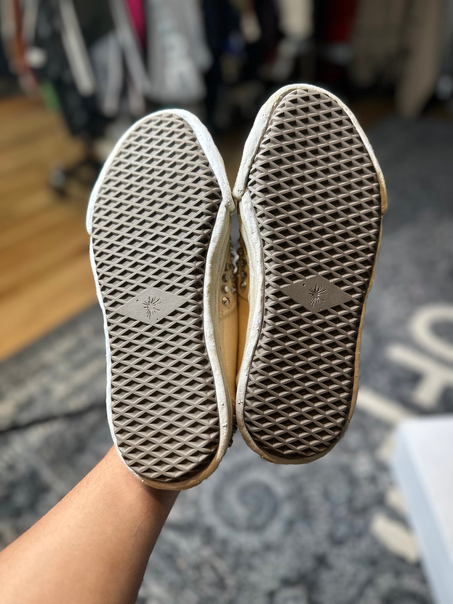 Maison Mihara Yasuhiro Baker OG Sole Studded Canvas Low “White” Clean OG Size 7(40 EU)
