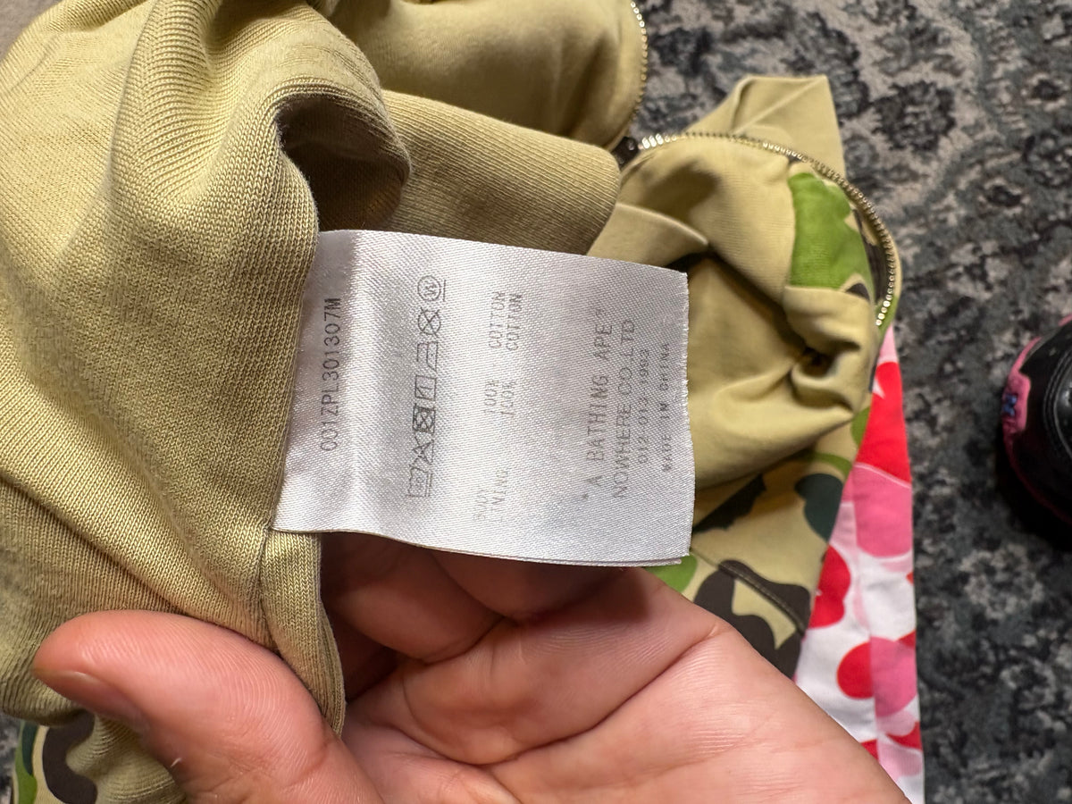 BAPE ABC Camo PatchWork Relaxed Fit Hoodie “MultiColor” Size Large