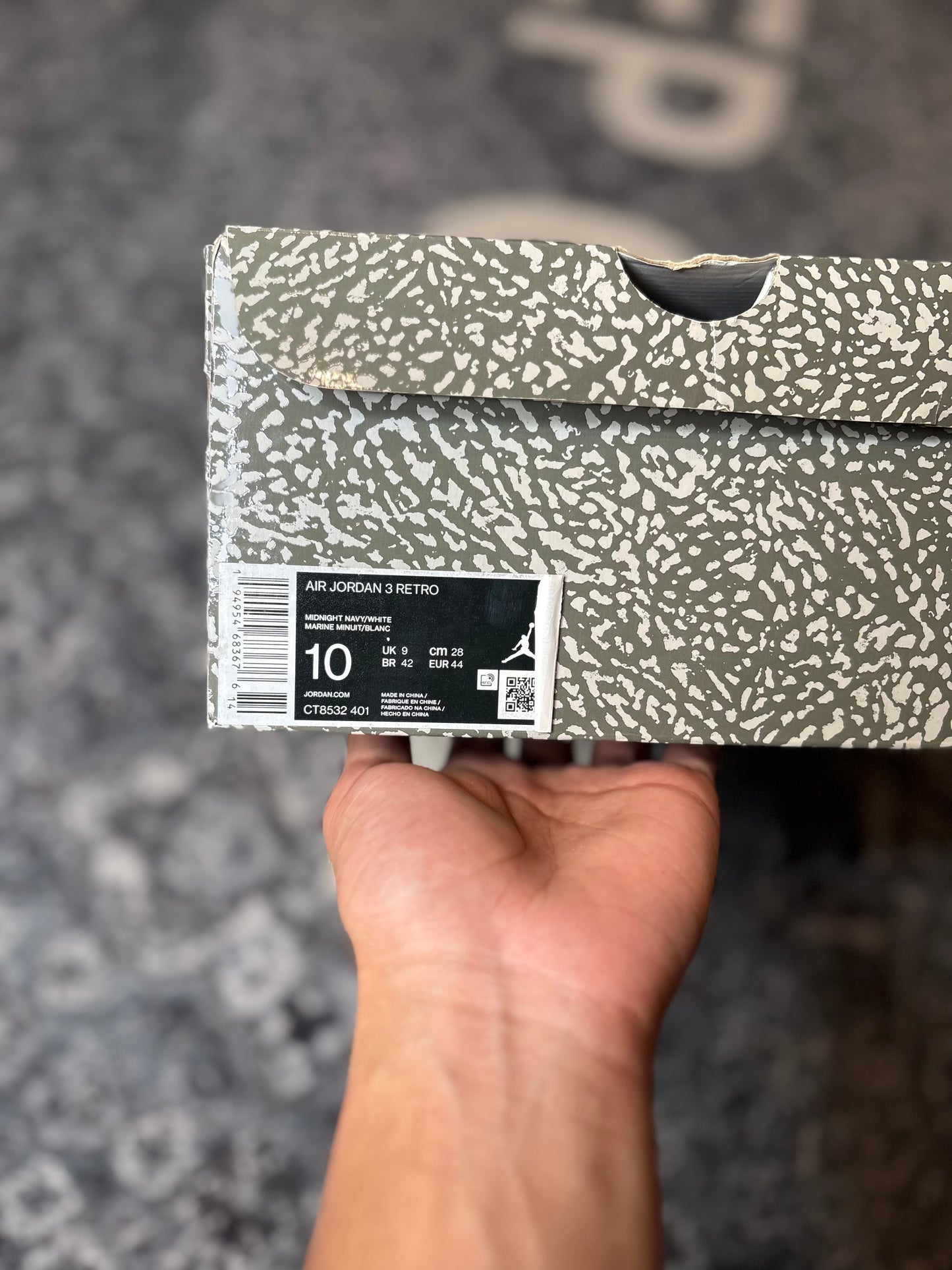 Jordan 3 Retro “Georgetown” Clean Og Size 10
