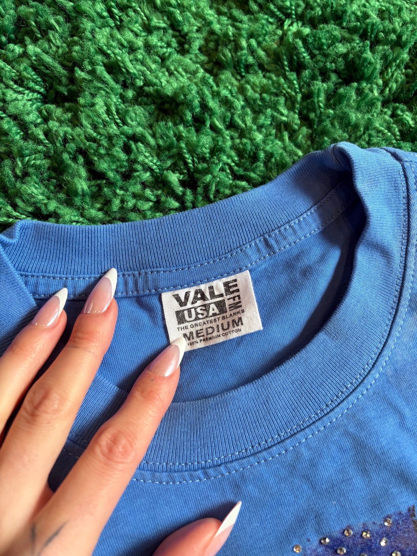 Vale Blue Jesus Tee Size Medium