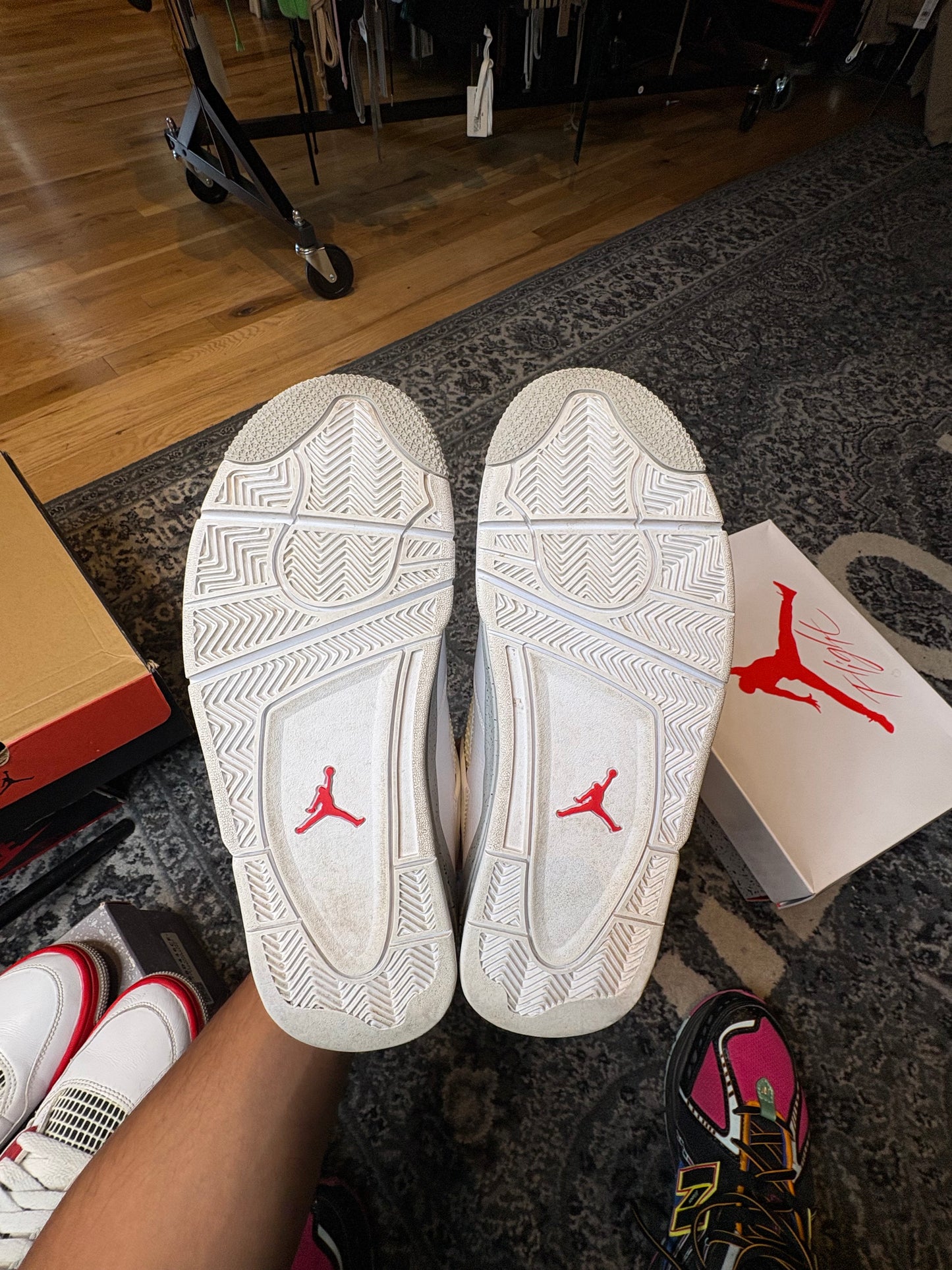 Jordan 4 Retro “White Oreo” Clean Og Size 9.5