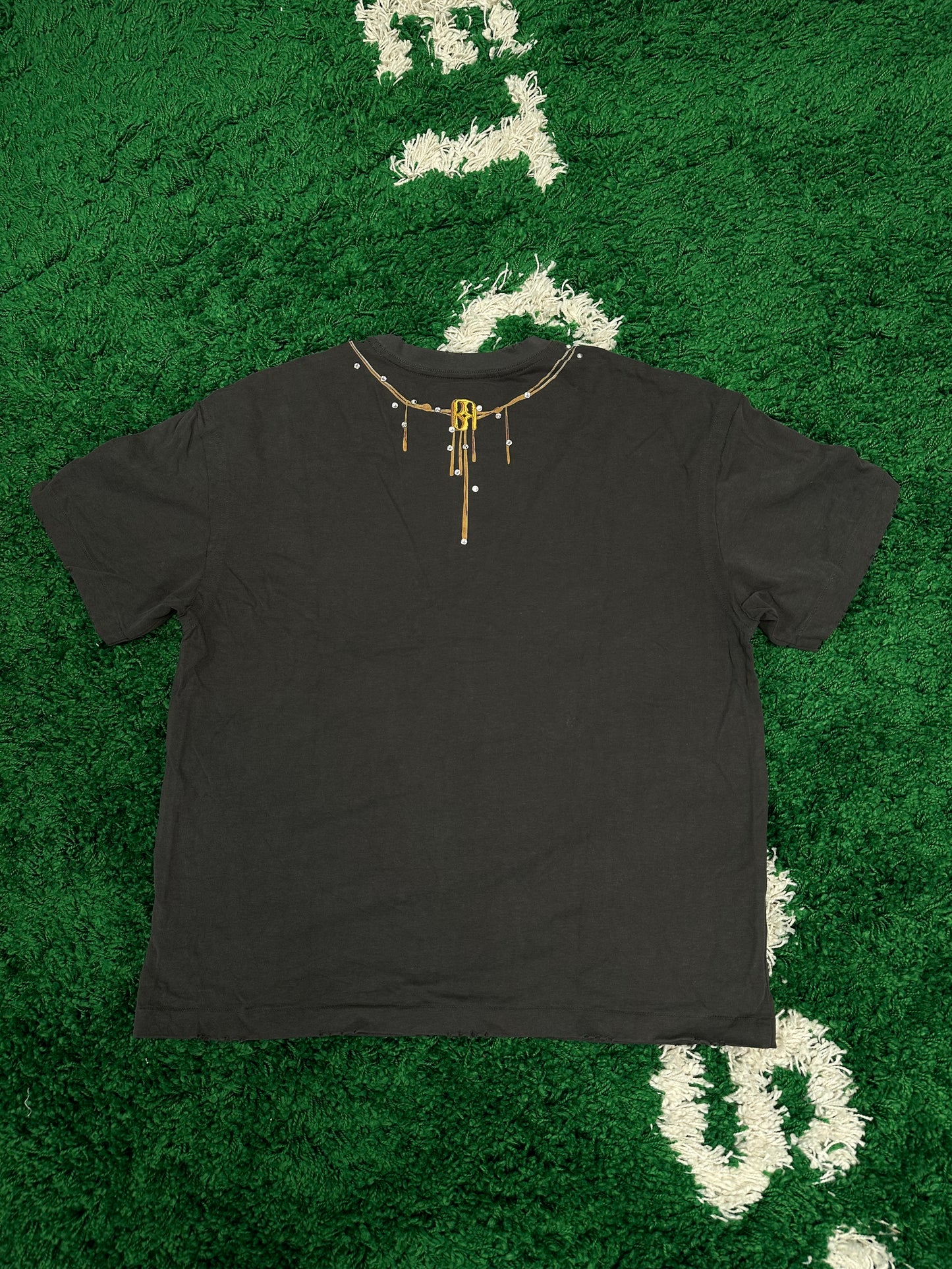 Birth of a Royal Child Gemstone Necklace Tee Size Large