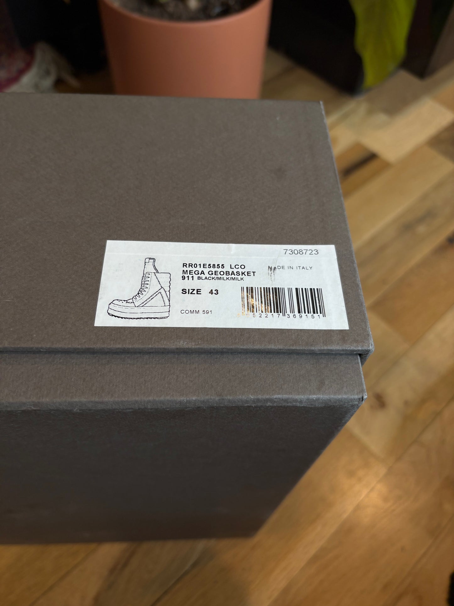 Rick Owens Mega Geobaskets Clean OG Size 43