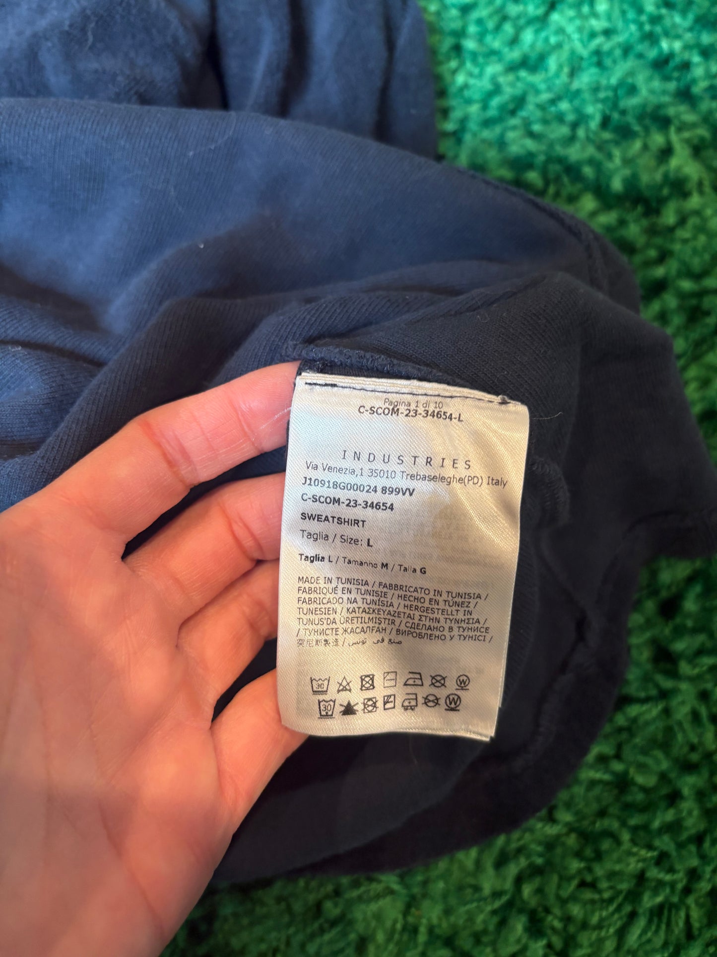 Moncler Sweater Navy Size Large