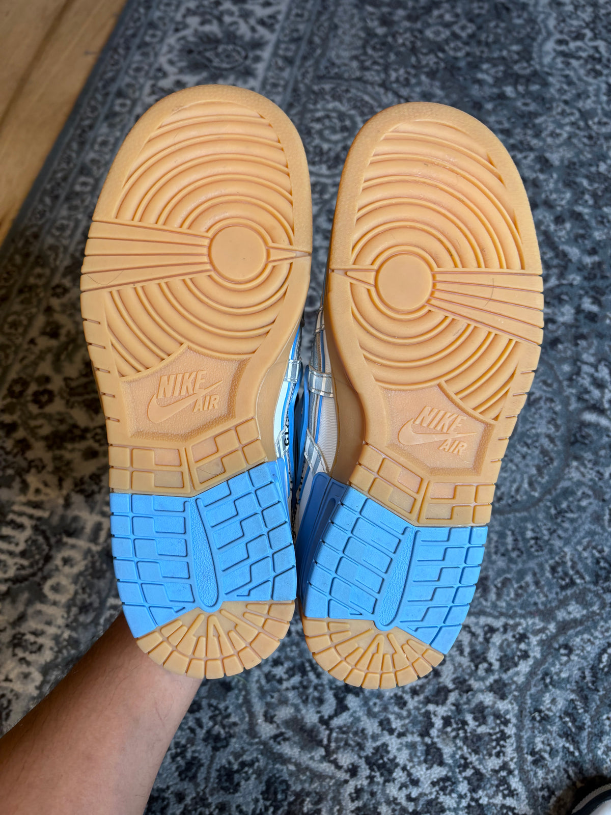 Nike Air Rubber Dunk “Off-White Unc” Clean Nb Size 10