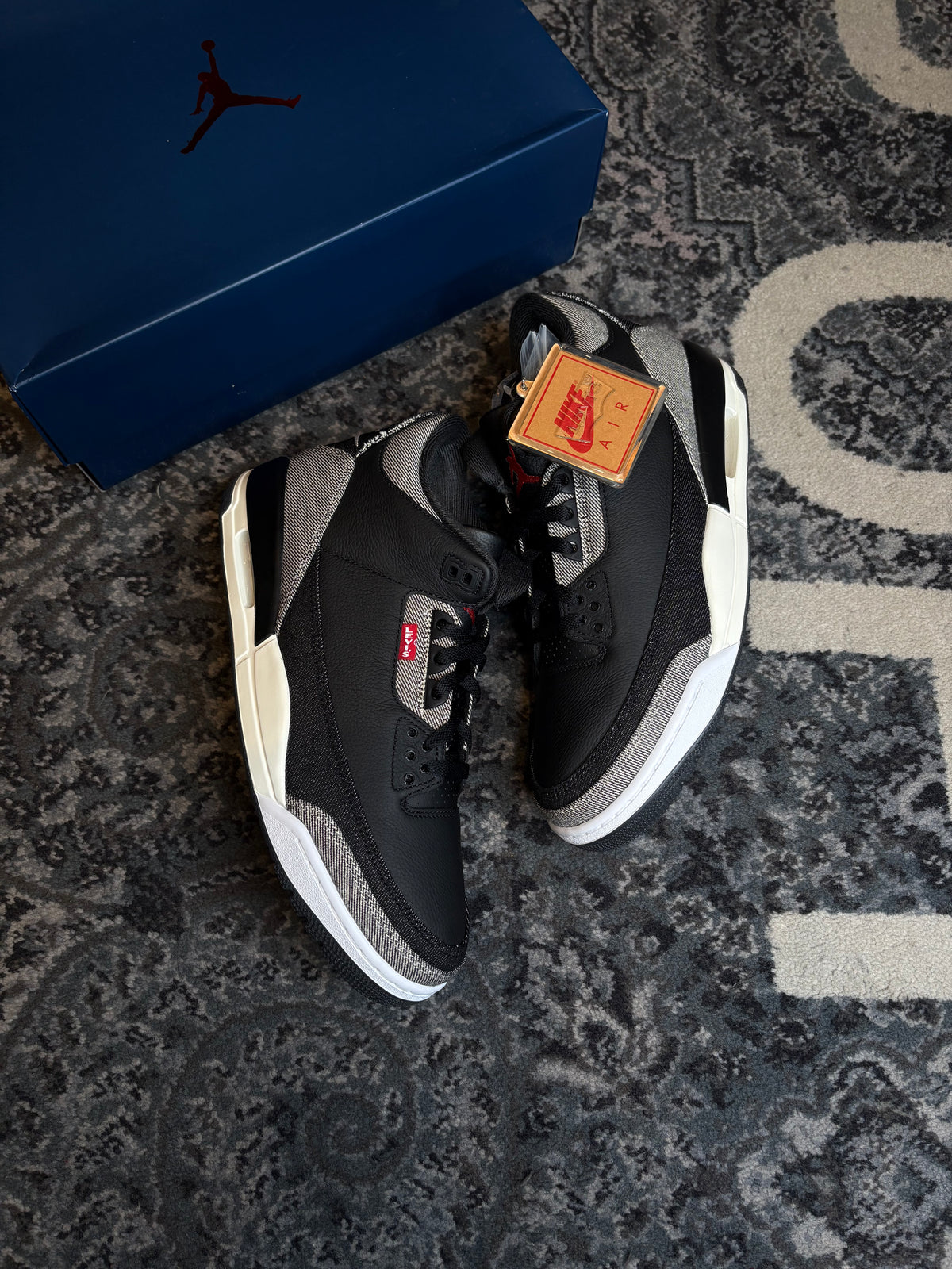 Jordan 3 Retro “Levi’s Black” Ds Og Size 11