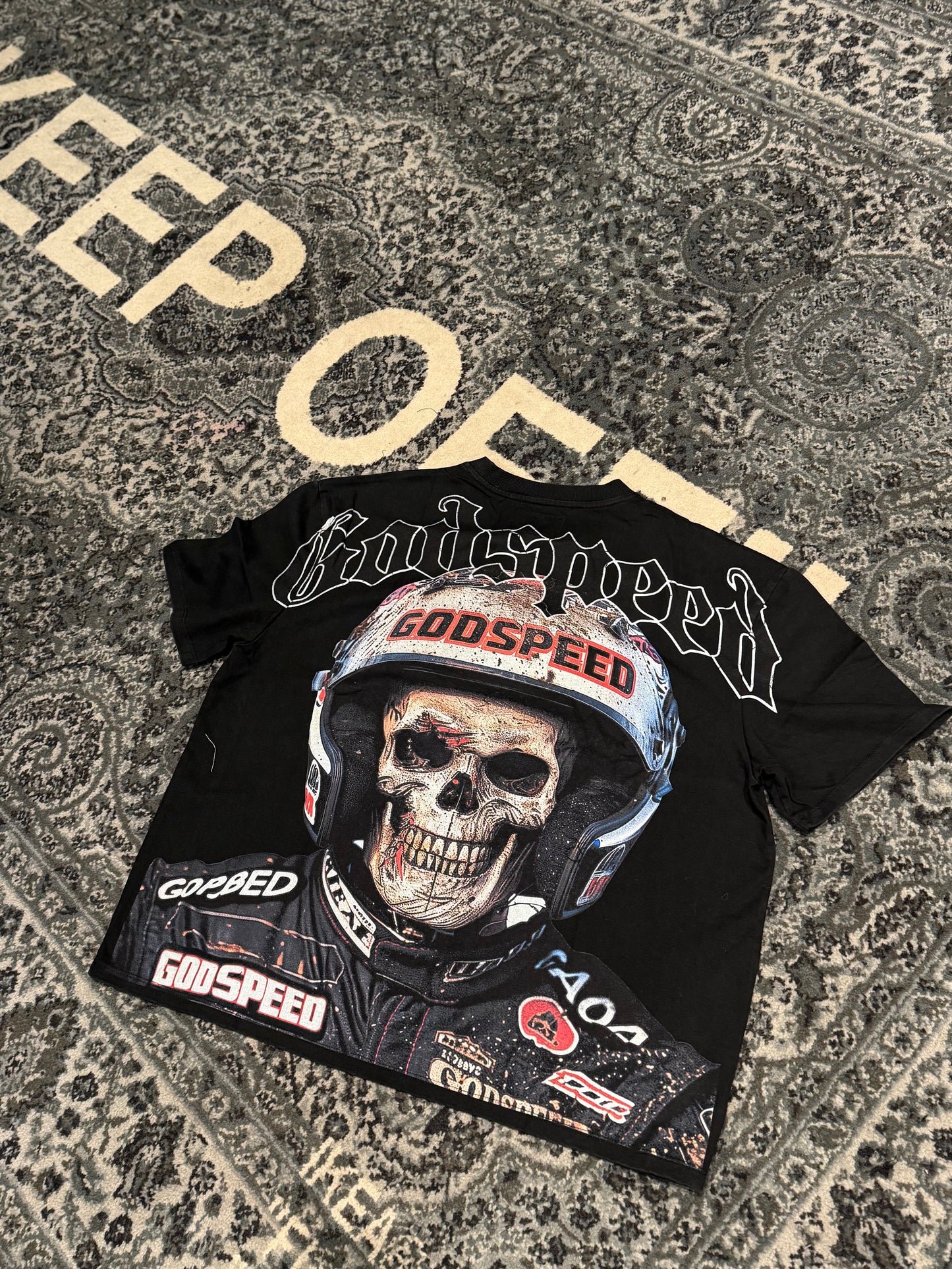 Godspeed Racer Black Tee DS