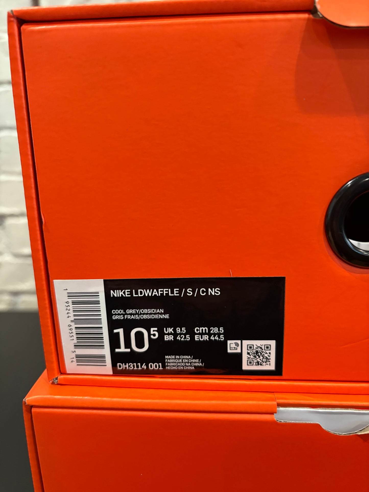 Waffle Sacai Clot Kiss of Death 2 Cool Grey DS OG Size 10.5