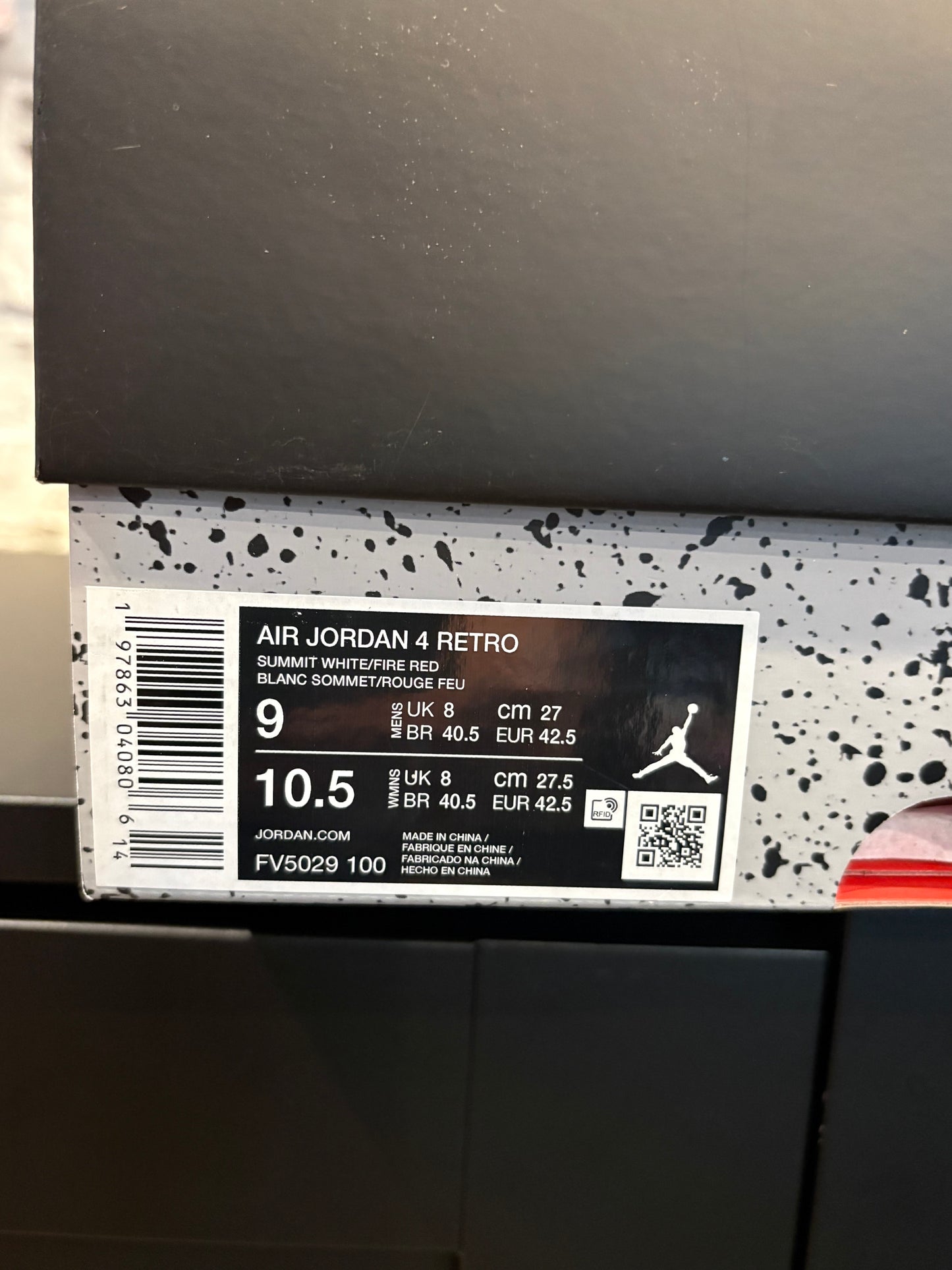Jordan 4 Retro White Cement Clean OG Size 9