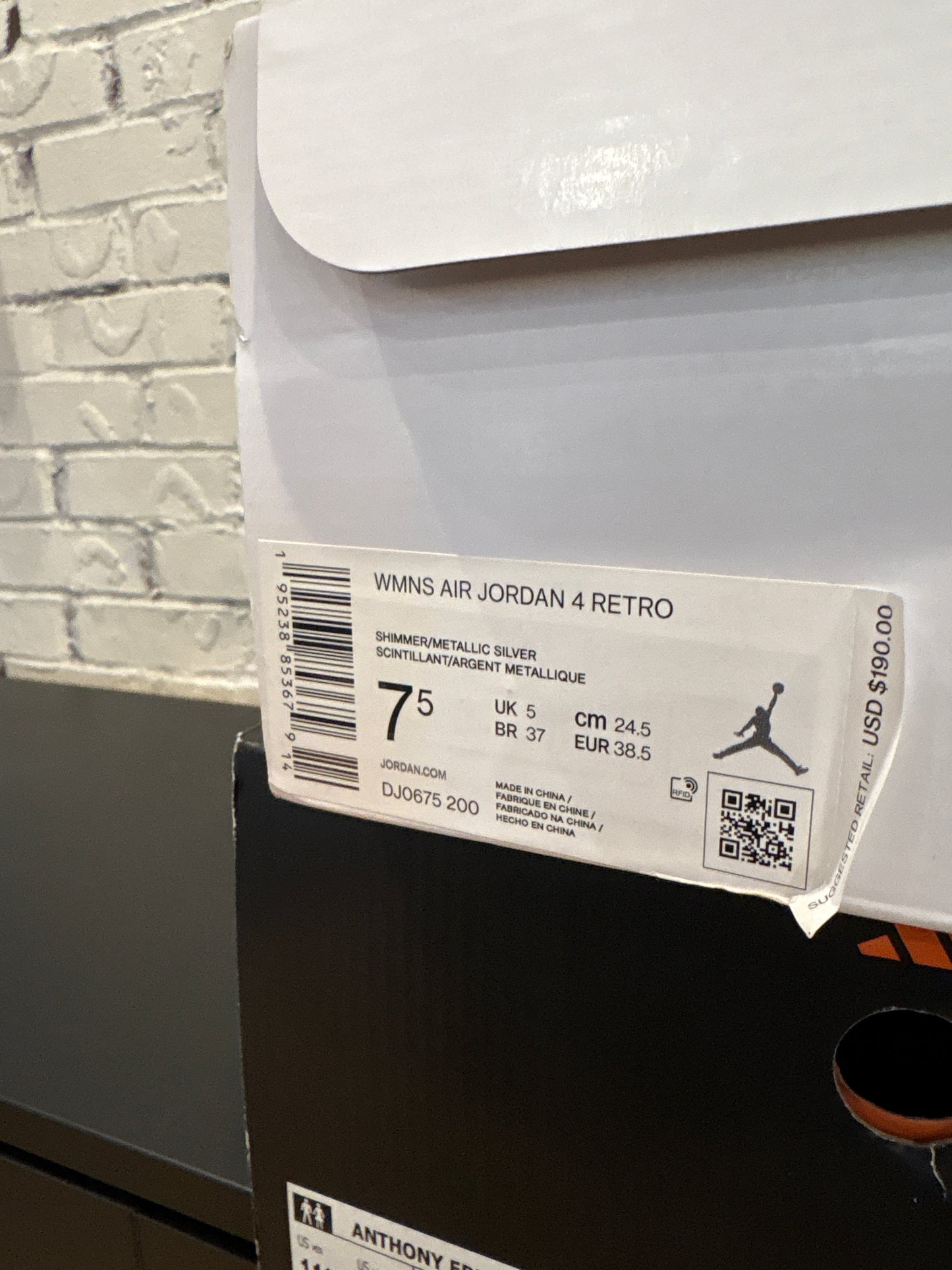 Jordan 4 Retro Shimmer Clean OG Size 7.5W/6M