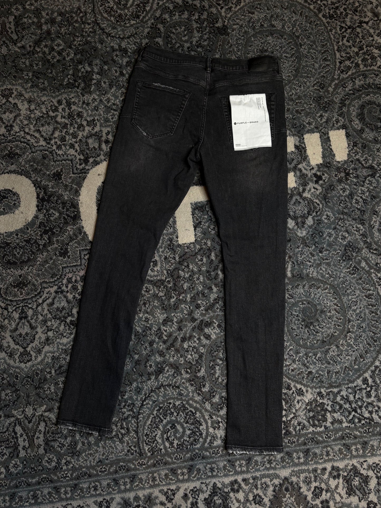 Purple Brand Jeans Black Overspray Size 32