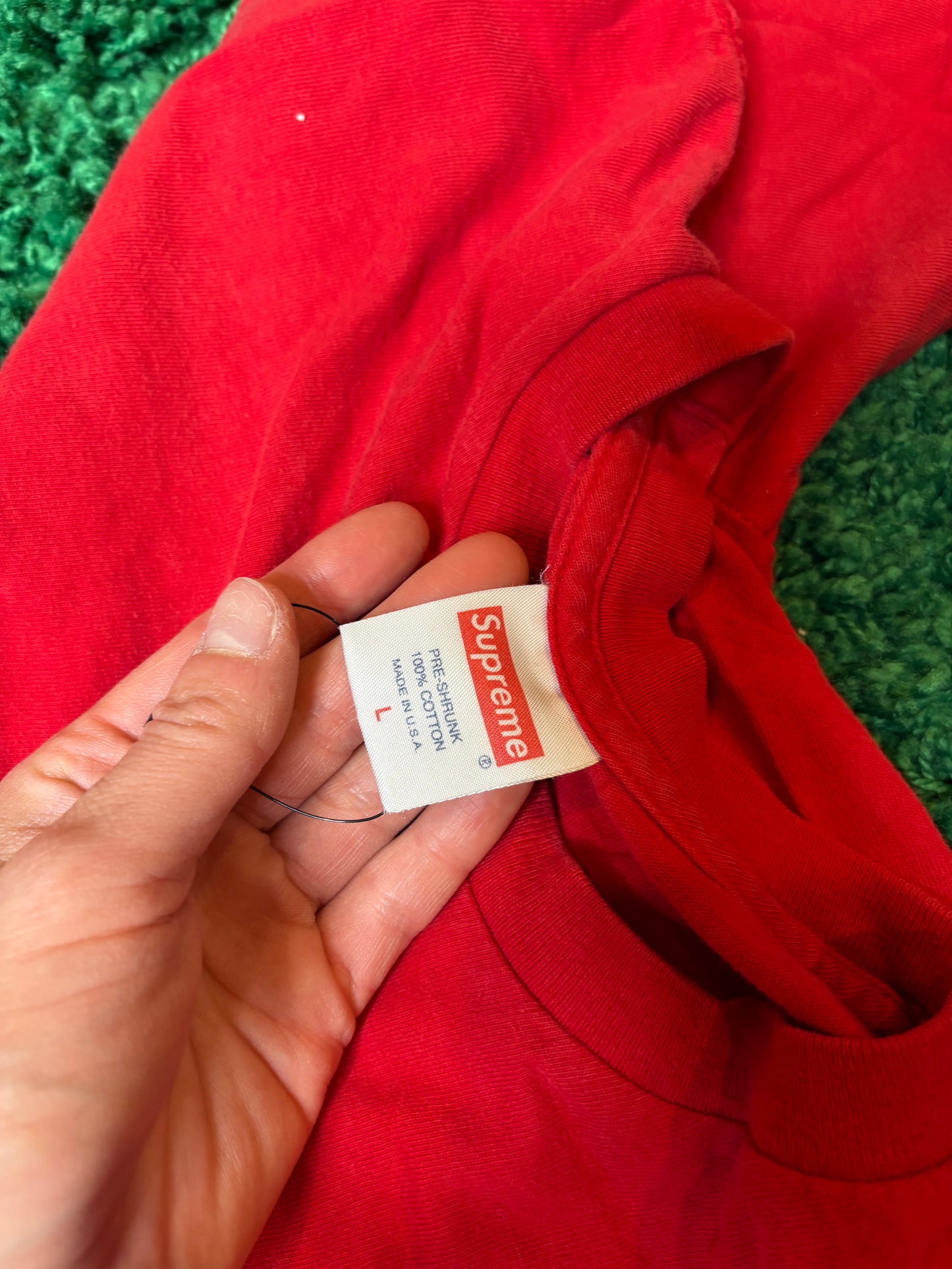 Supreme Planes Tee Red Size Large