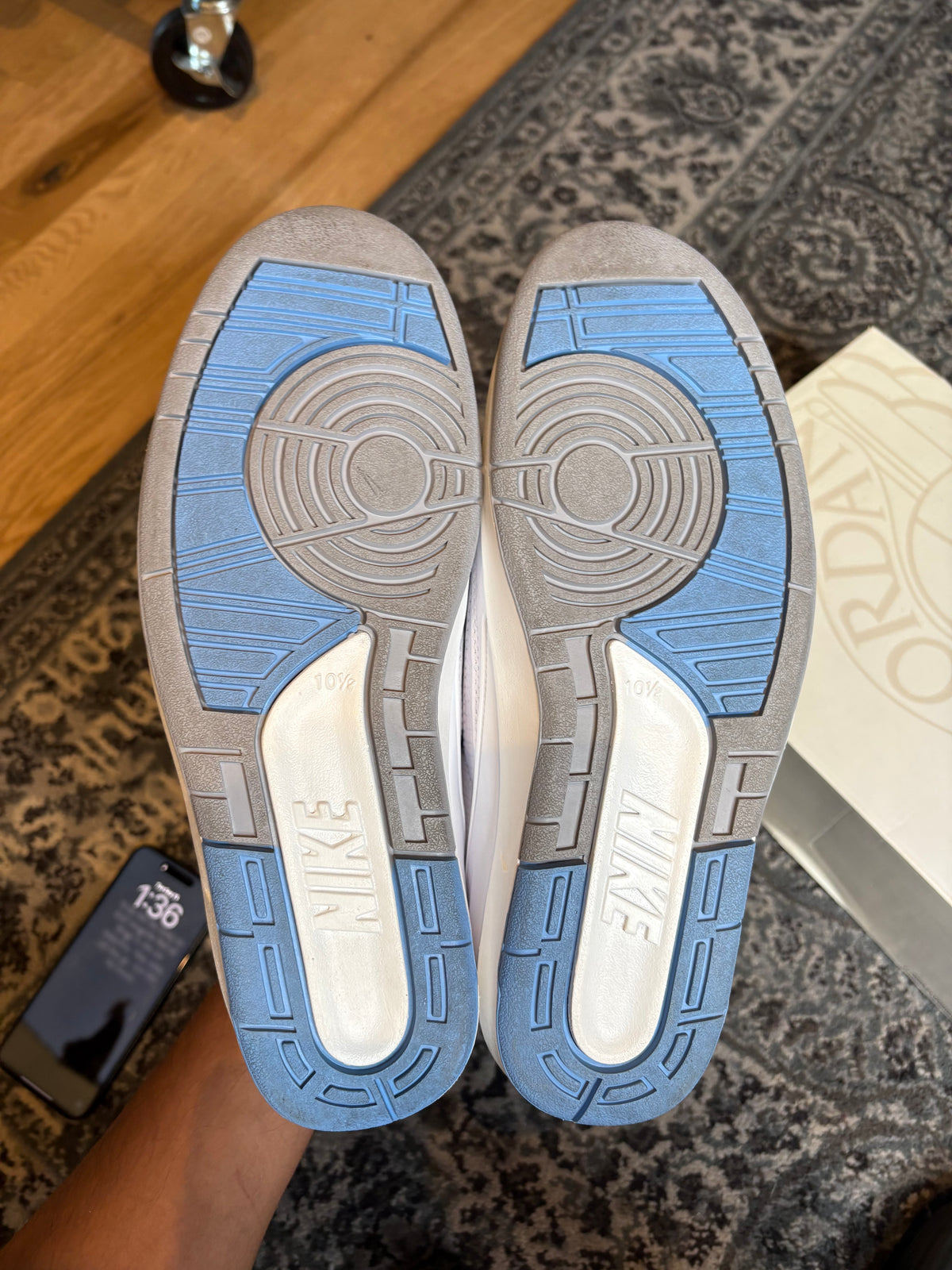Jordan 2 Low Retro “Unc” Clean Rb Size 10.5