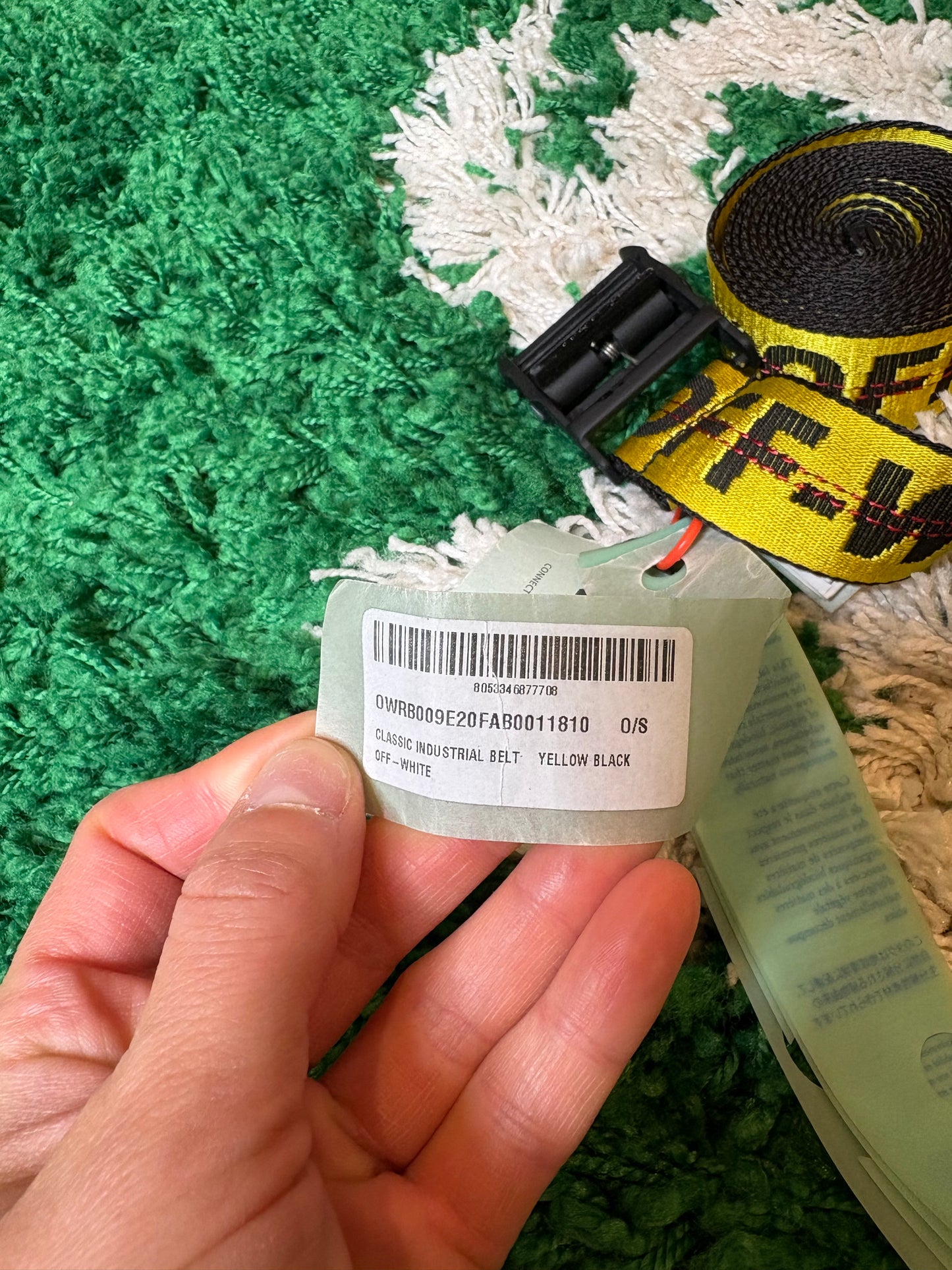 Off-White Tape Belt DS