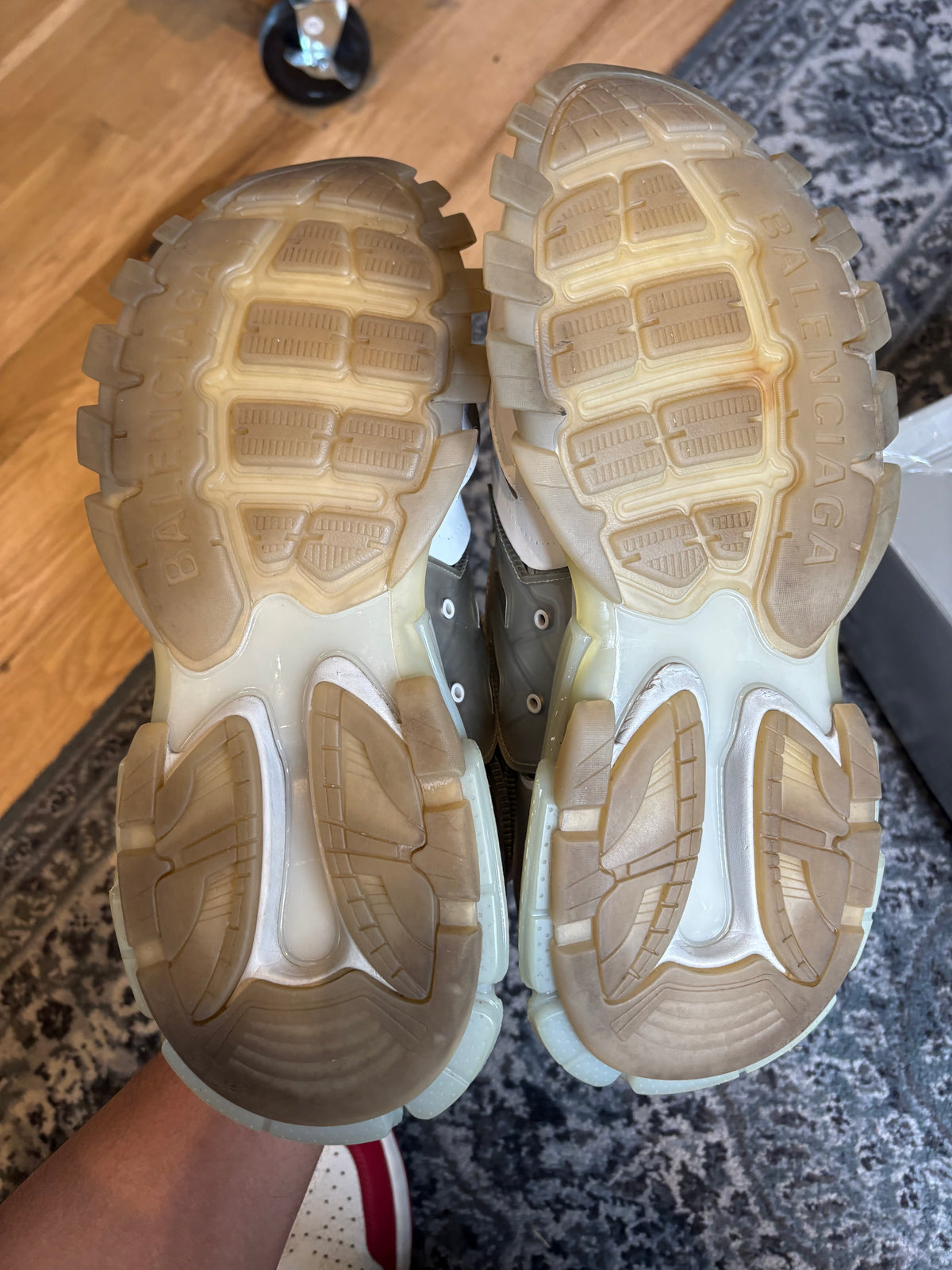 Balenciaga Track Clear Sole “Light Grey” Clean Og Size 14(47 EU)