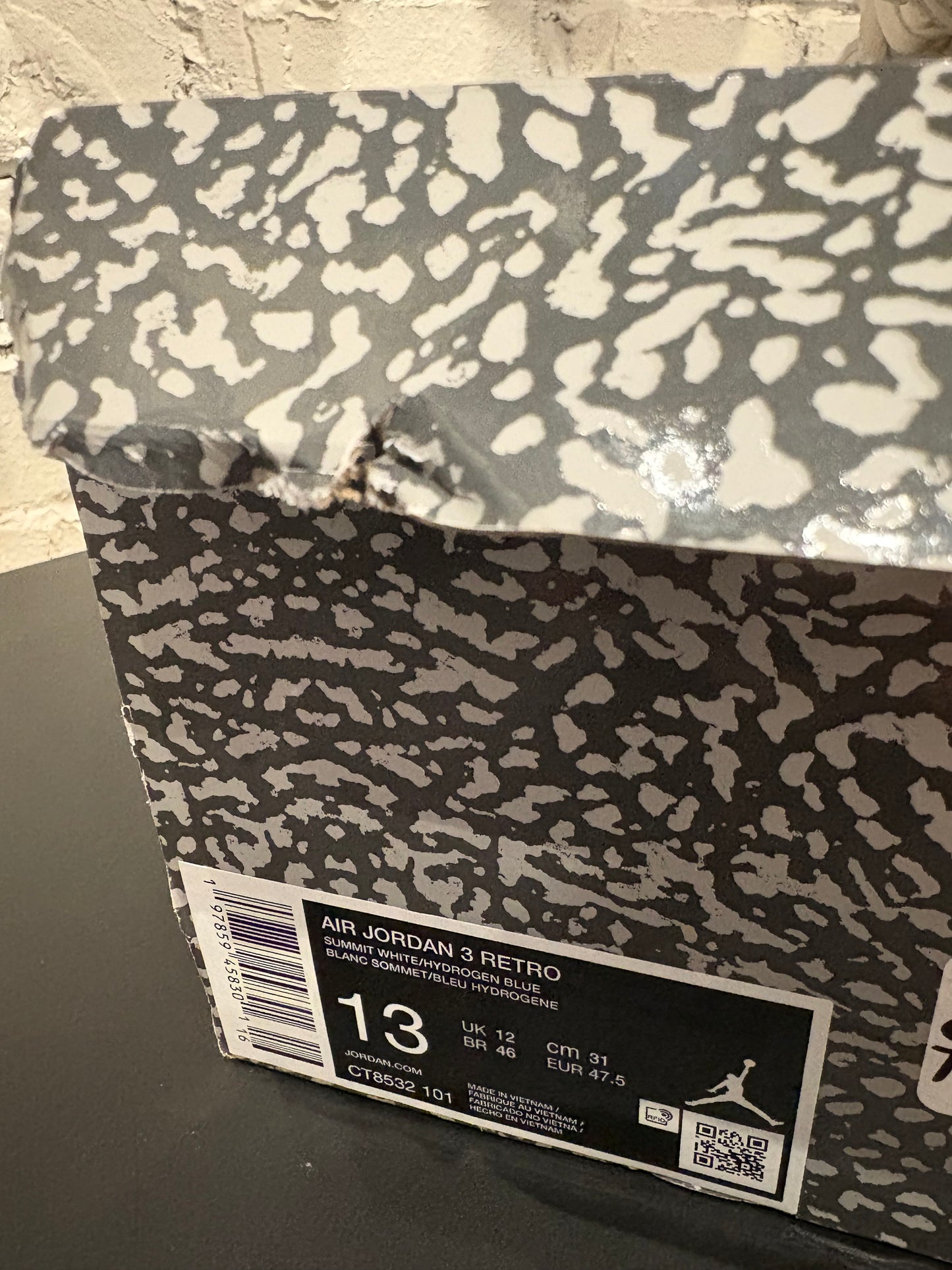 Jordan 3 Retro Lucky Shorts Clean OG Size 13