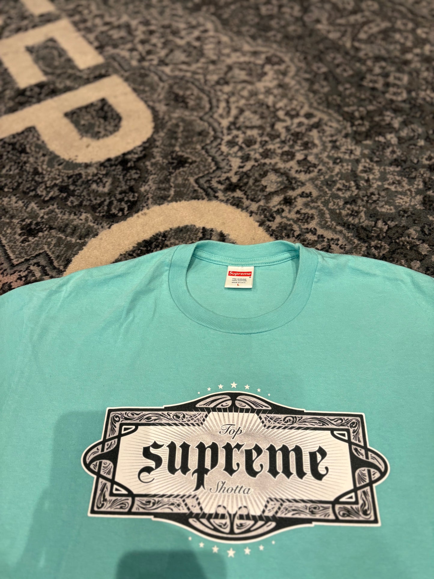 Supreme Top Shotta Tee Size Large