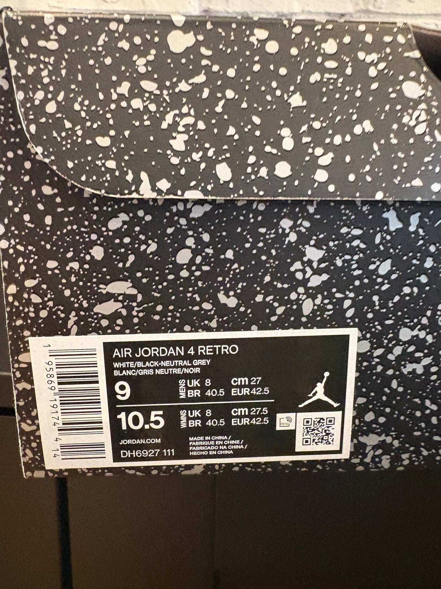Jordan 4 Retro Military Black VNDS Size 9