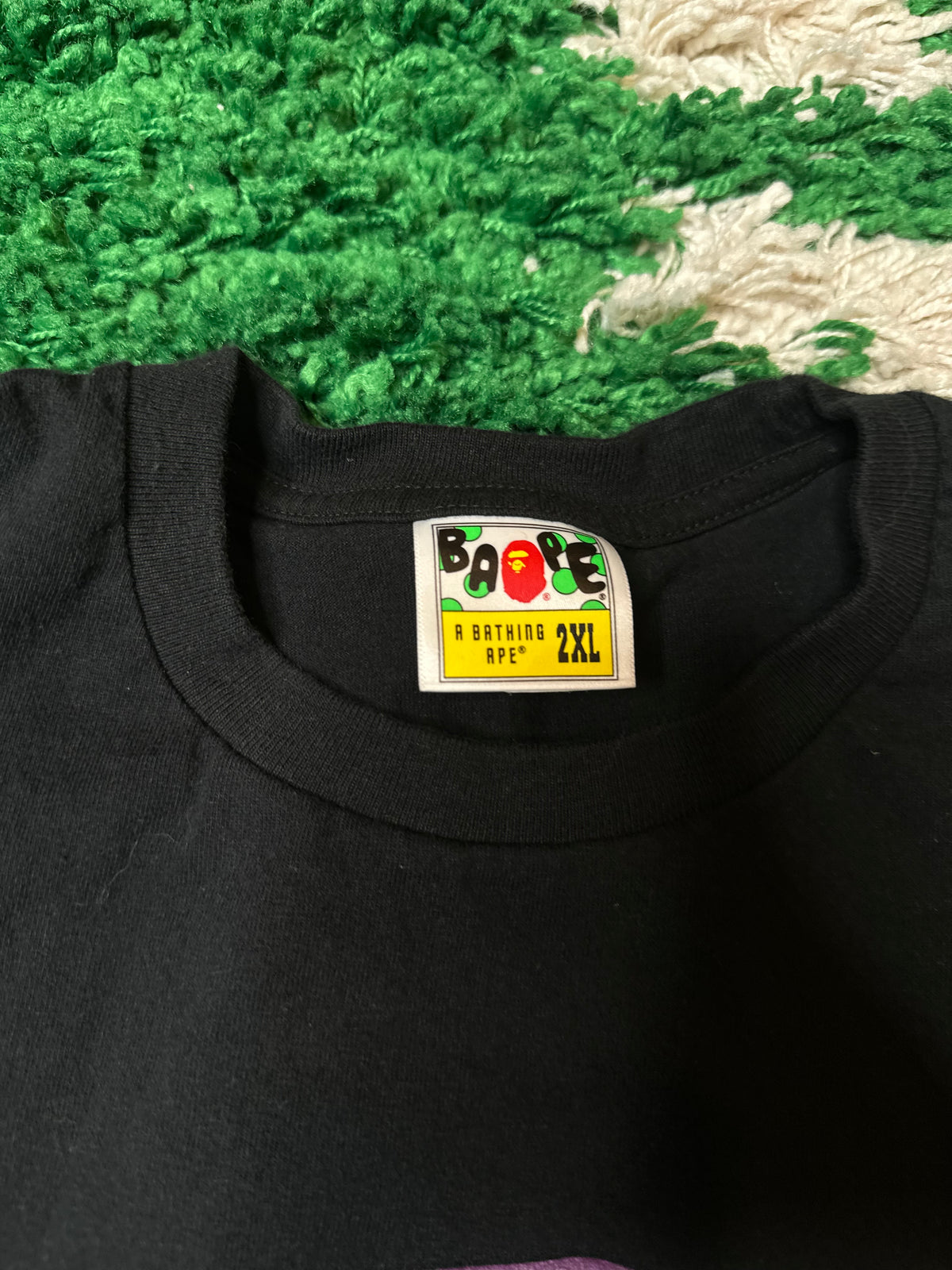 Bape Purple Ape Head Tee Size XXL
