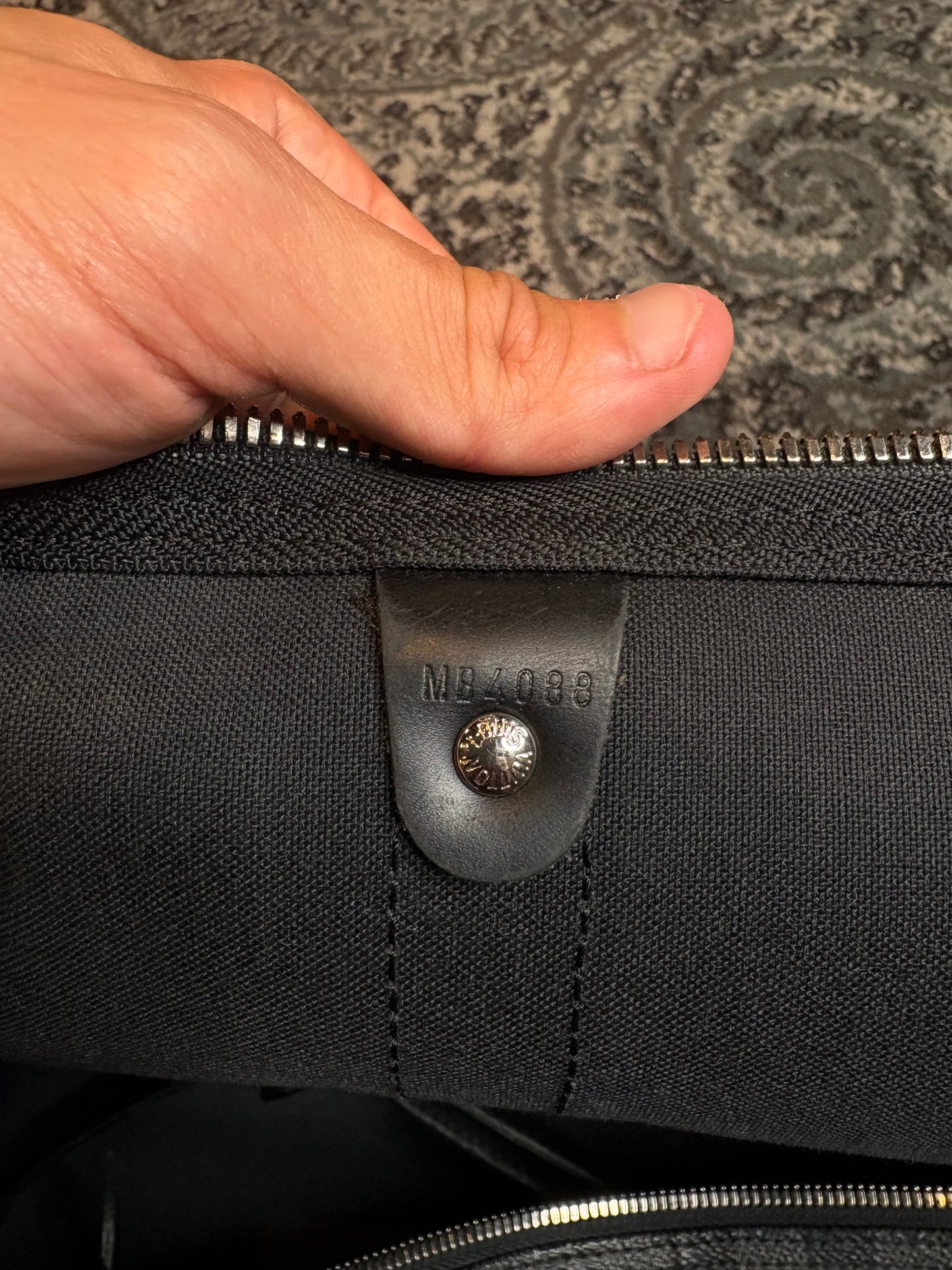 Louis Vuitton Duffle Black PO Size 55