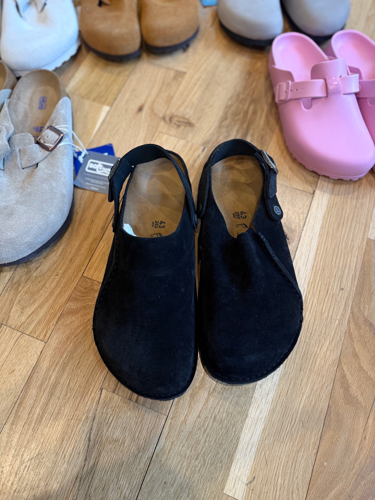 Birkenstock Lutry Premium Suede Black DS OG Size 43