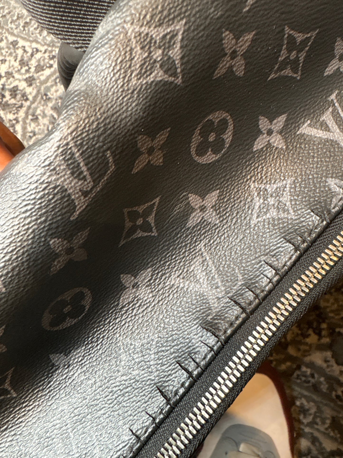 LV Backpack Black Monogram