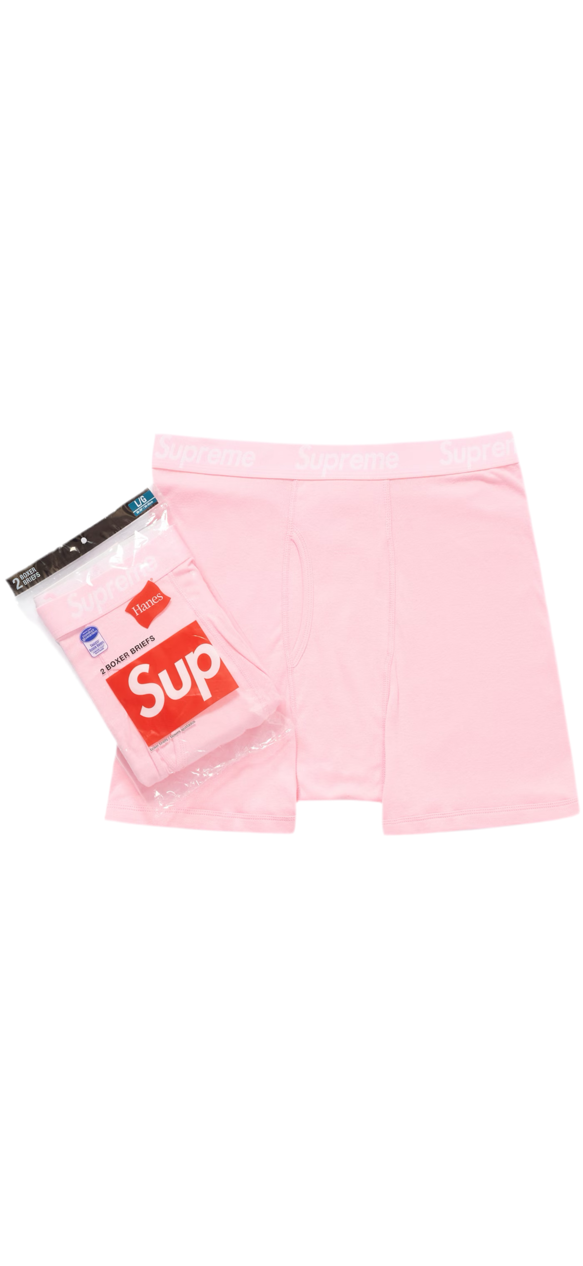 Supreme Hanes Boxer Briefs Pink