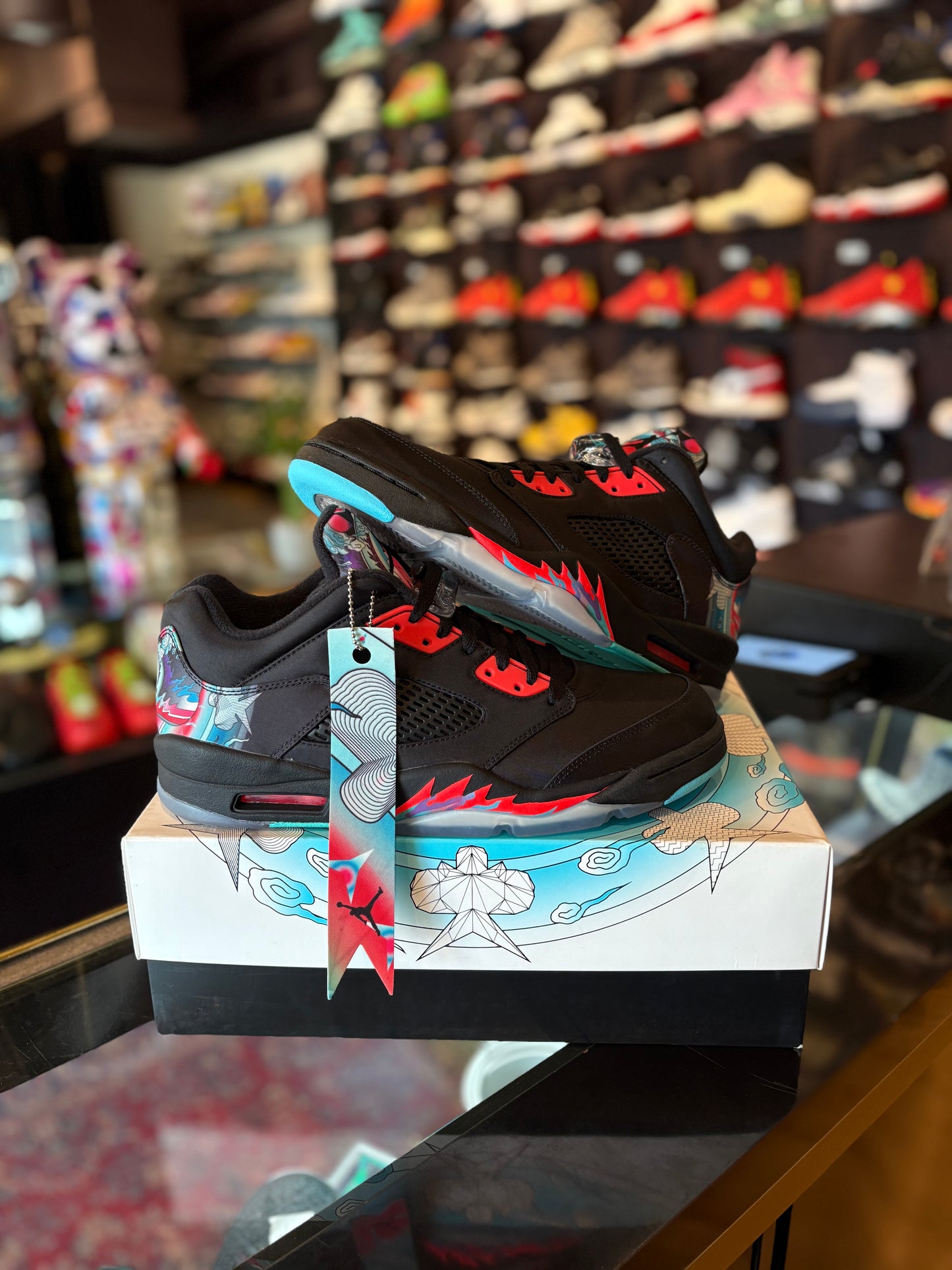 Jordan 5 Retro Low Chinese New Year Black DS OG Size 11